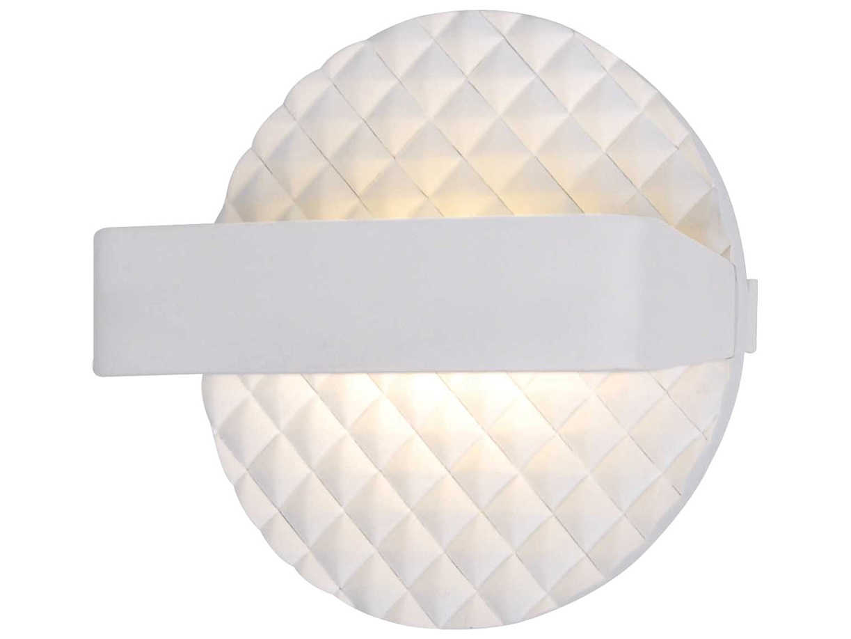 George Kovacs Quilted 1-Light Matte White LED Wall Sconce