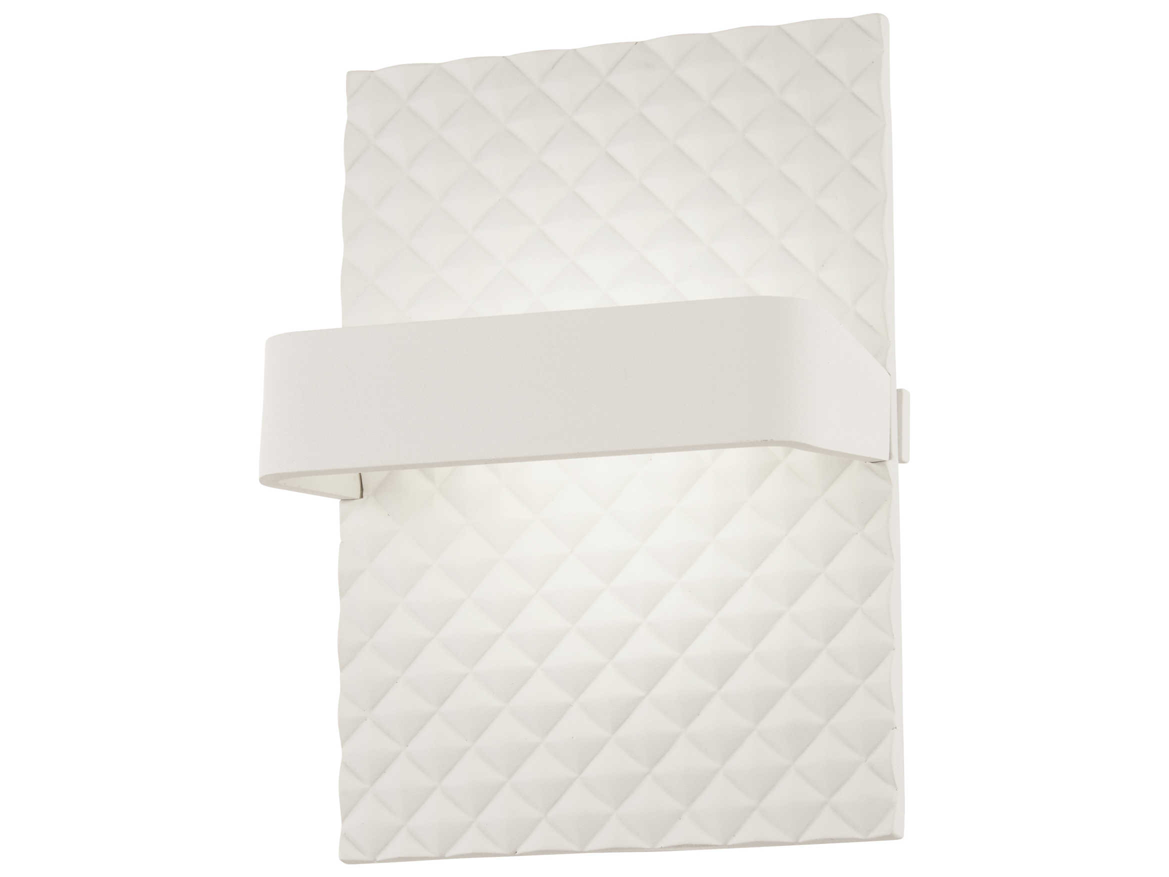 George Kovacs Quilted 1-Light Matte White LED Wall Sconce