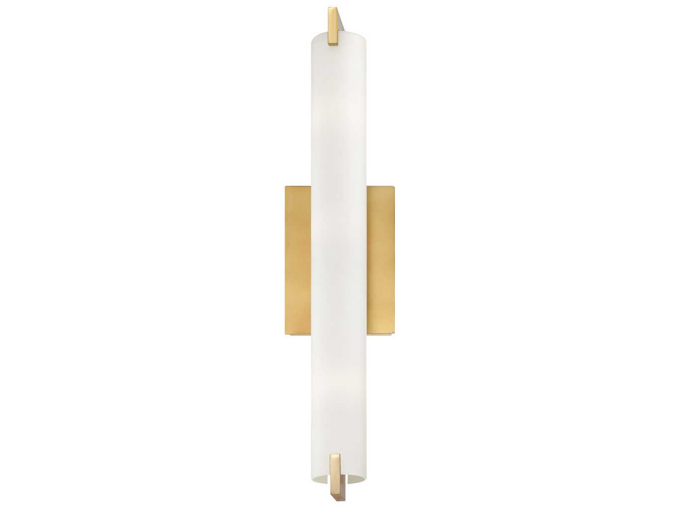 George Kovacs Tube 1-Light Honey Gold Glass LED Wall Sconce