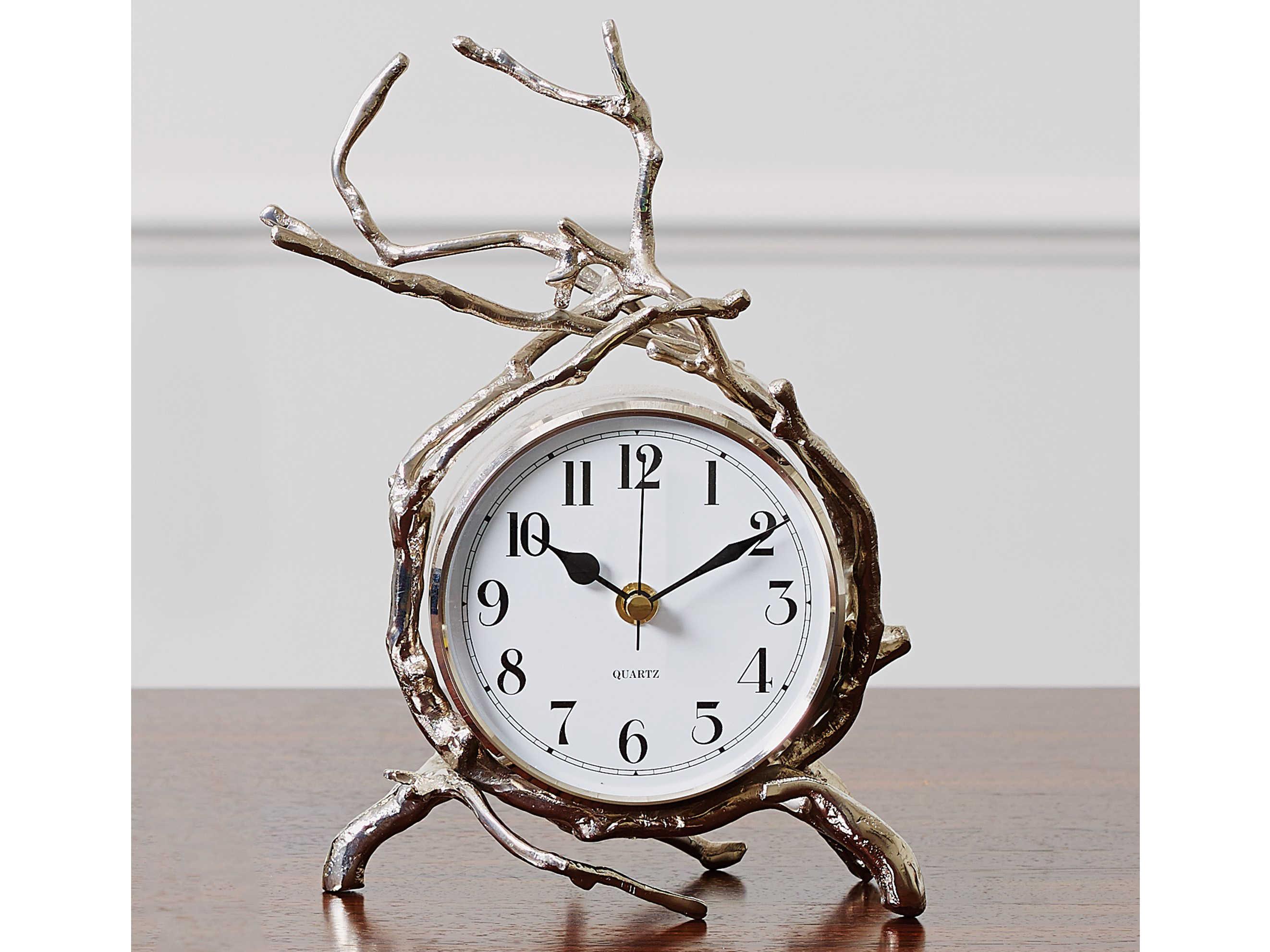 Global Views Twig Nickel Clock