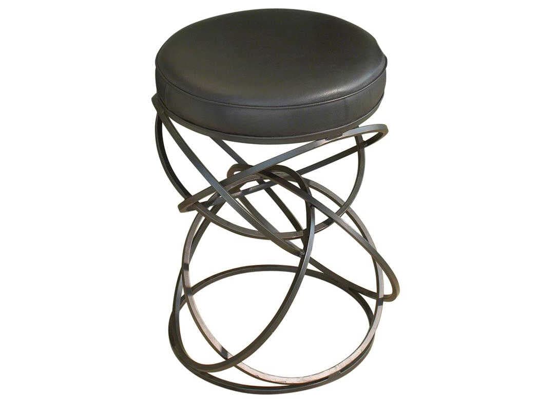 Global Views Leather Counter Stool