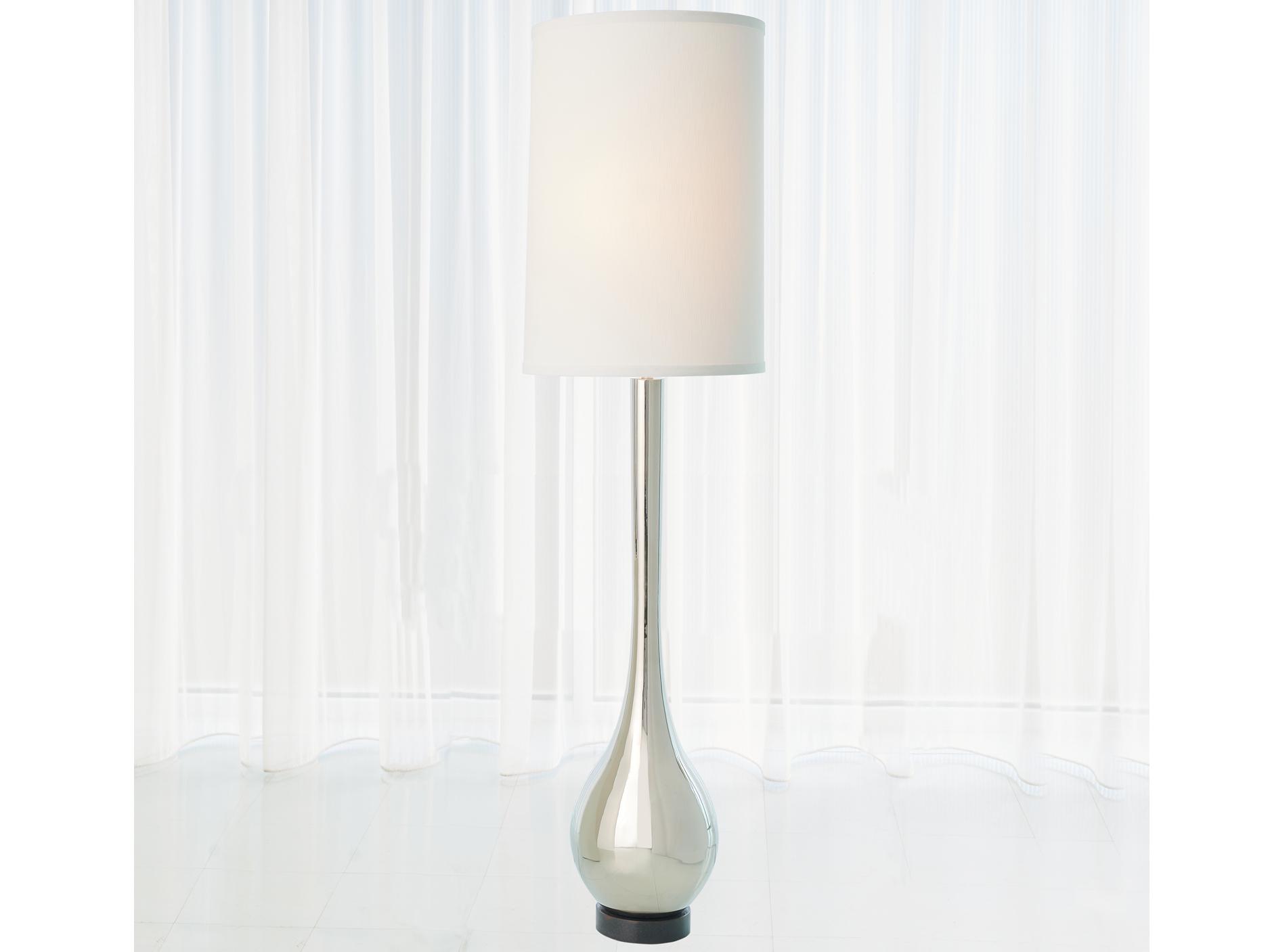 Global Views Nickel Floor Lamp