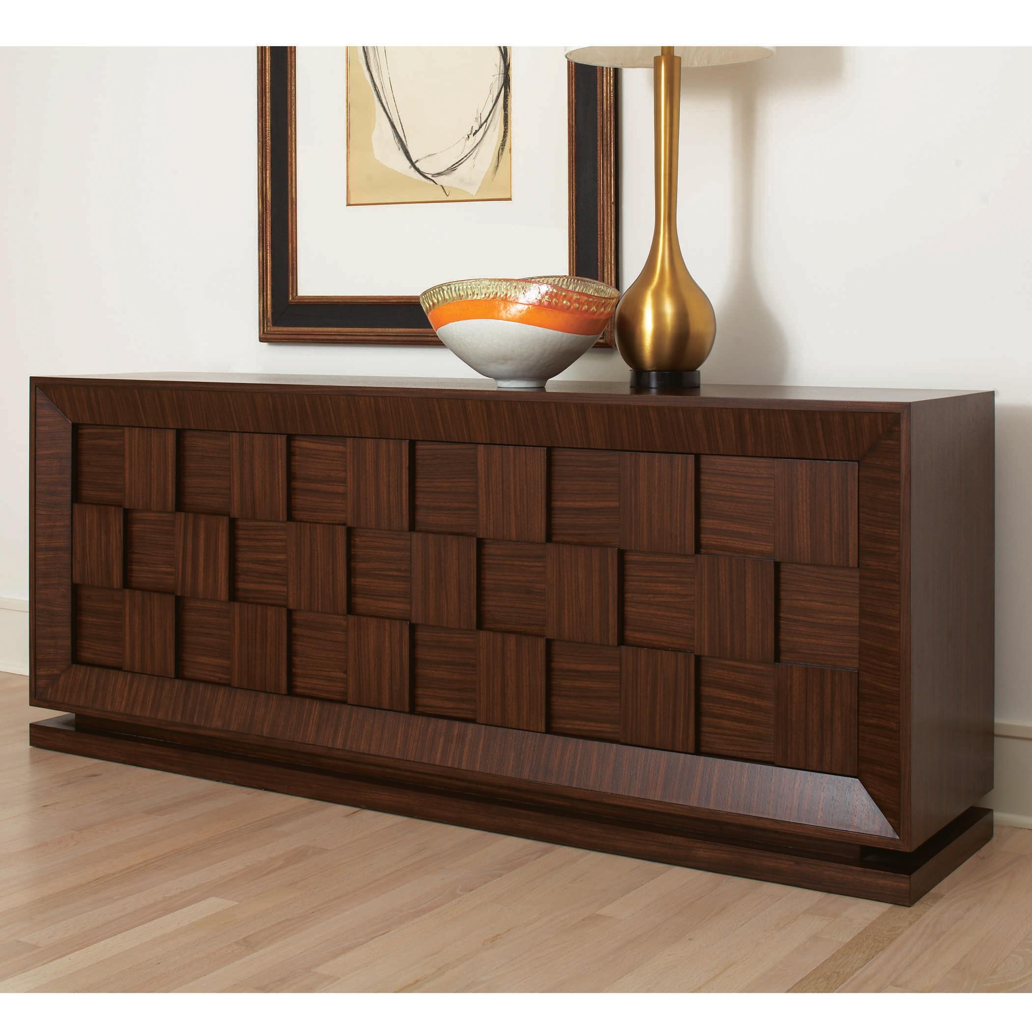 Global Views Quad 80" Birch Wood Sideboard