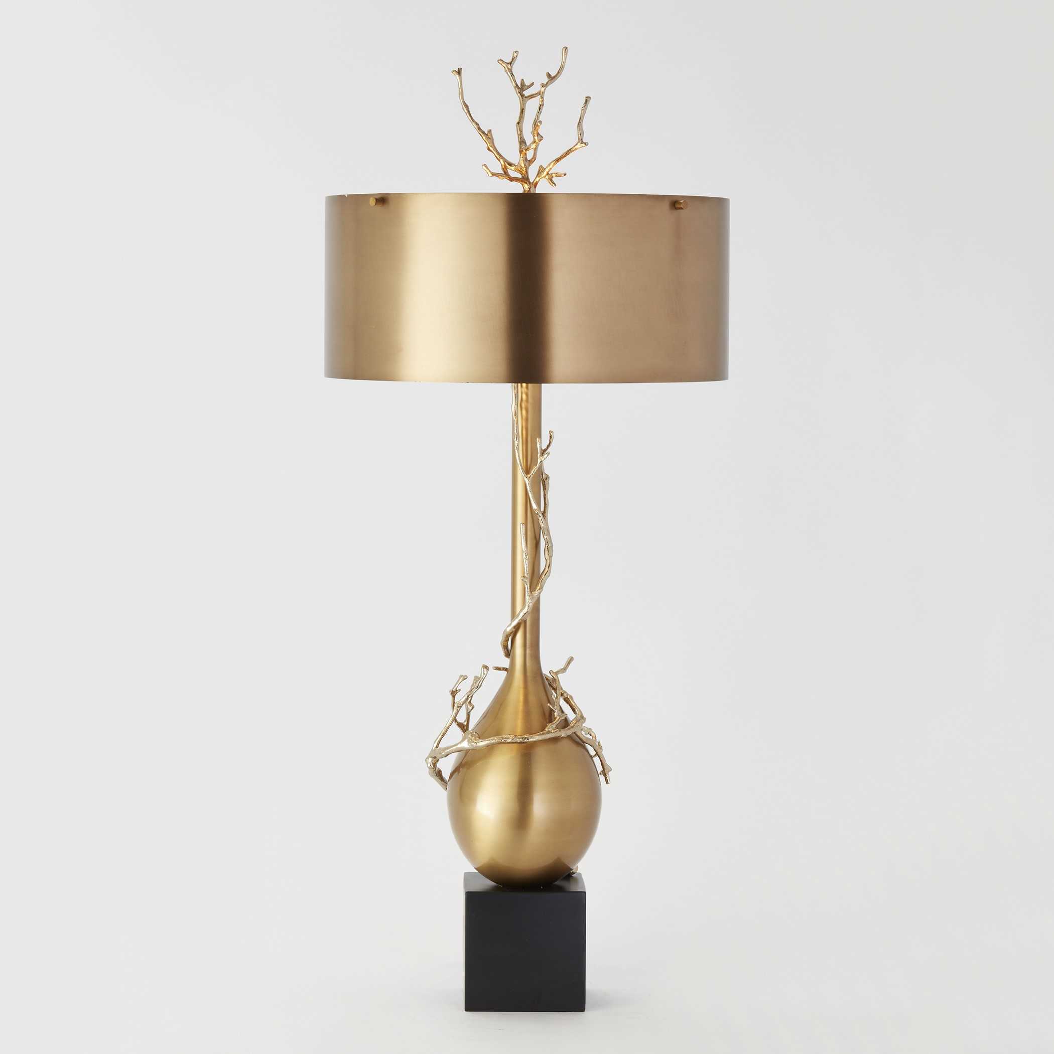Global Views Twig Brass Buffet Lamp