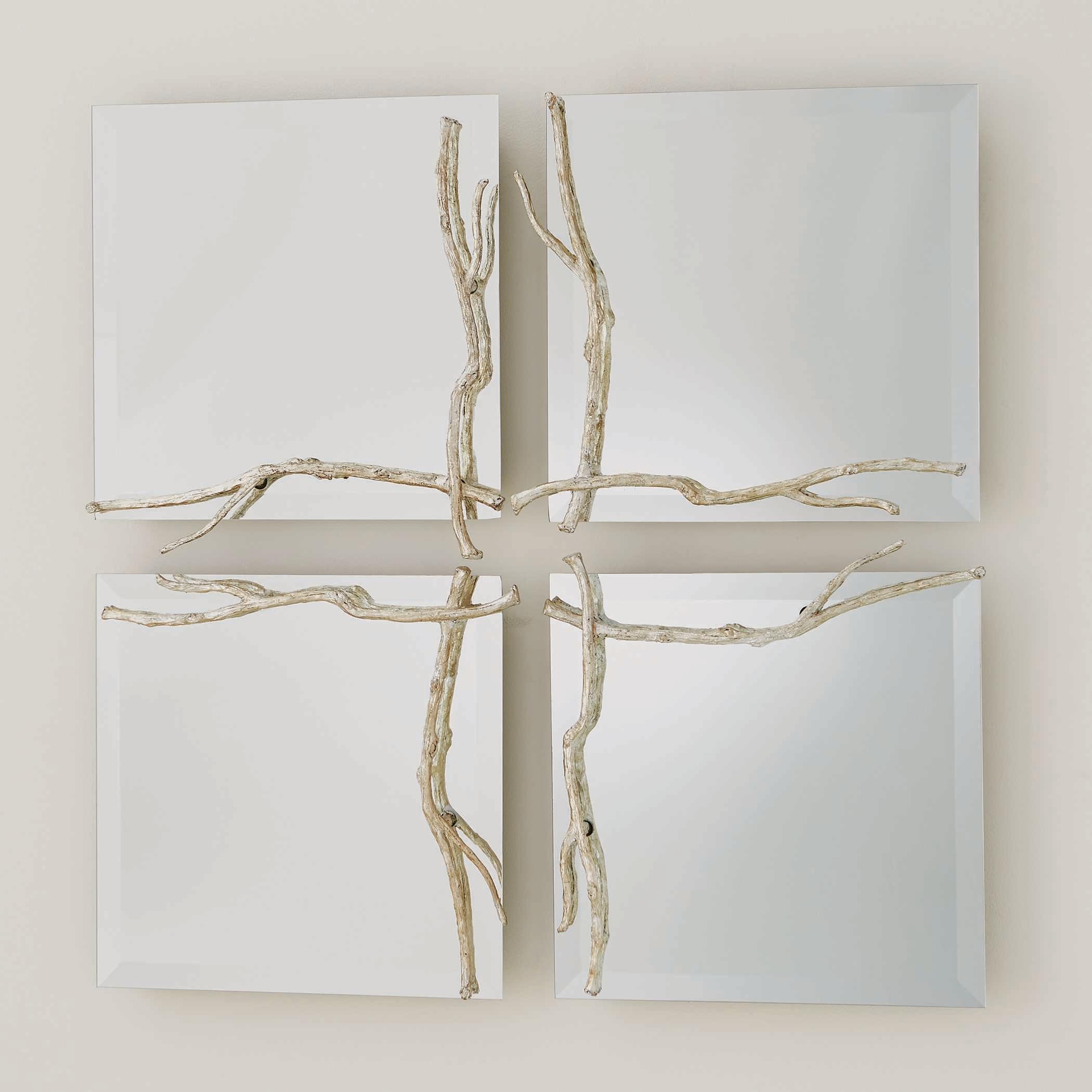 Global Views Silver Leaf Wall Mirror