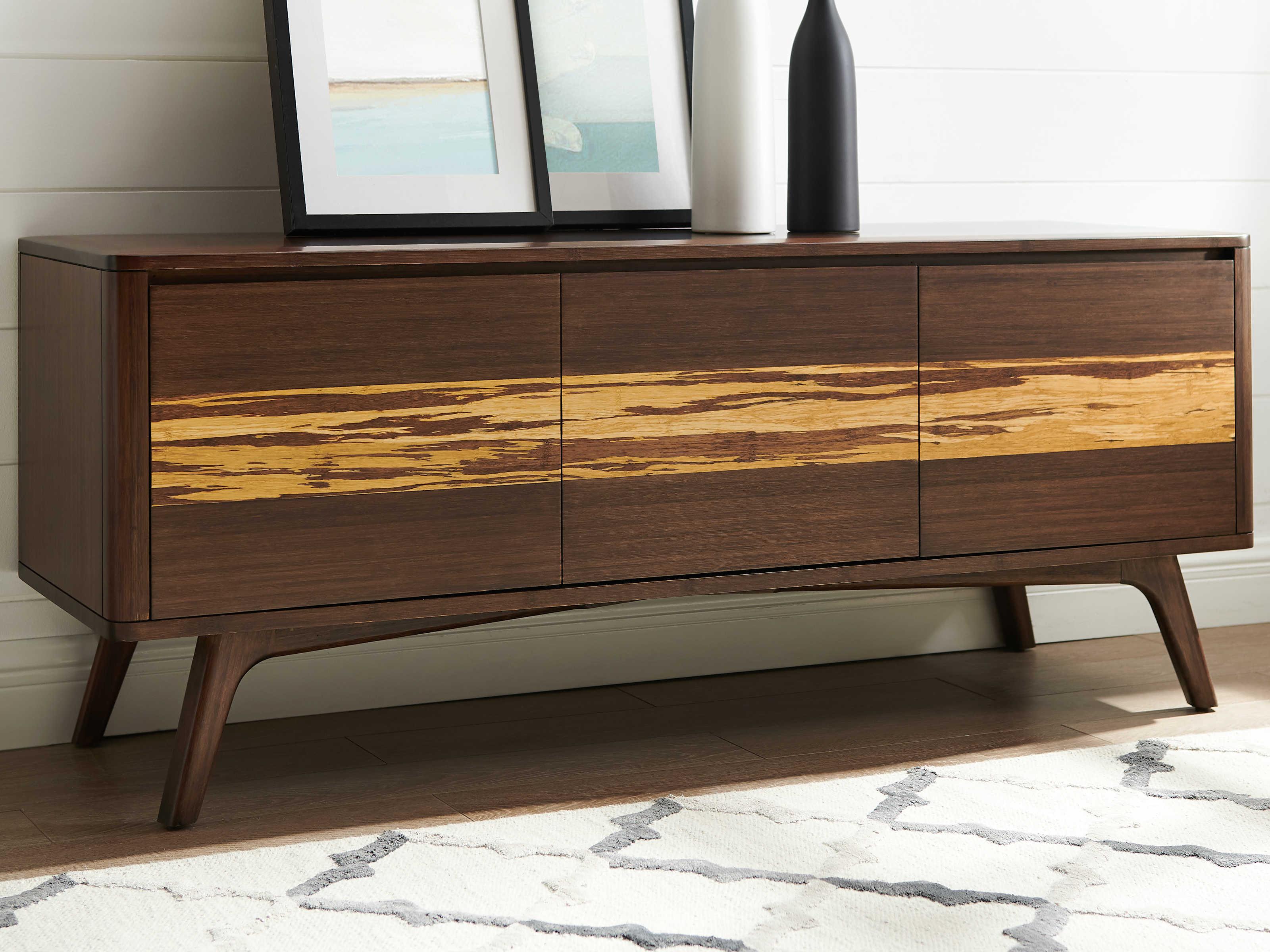 Greenington Azara 57" Bamboo Wood Sable Media Console