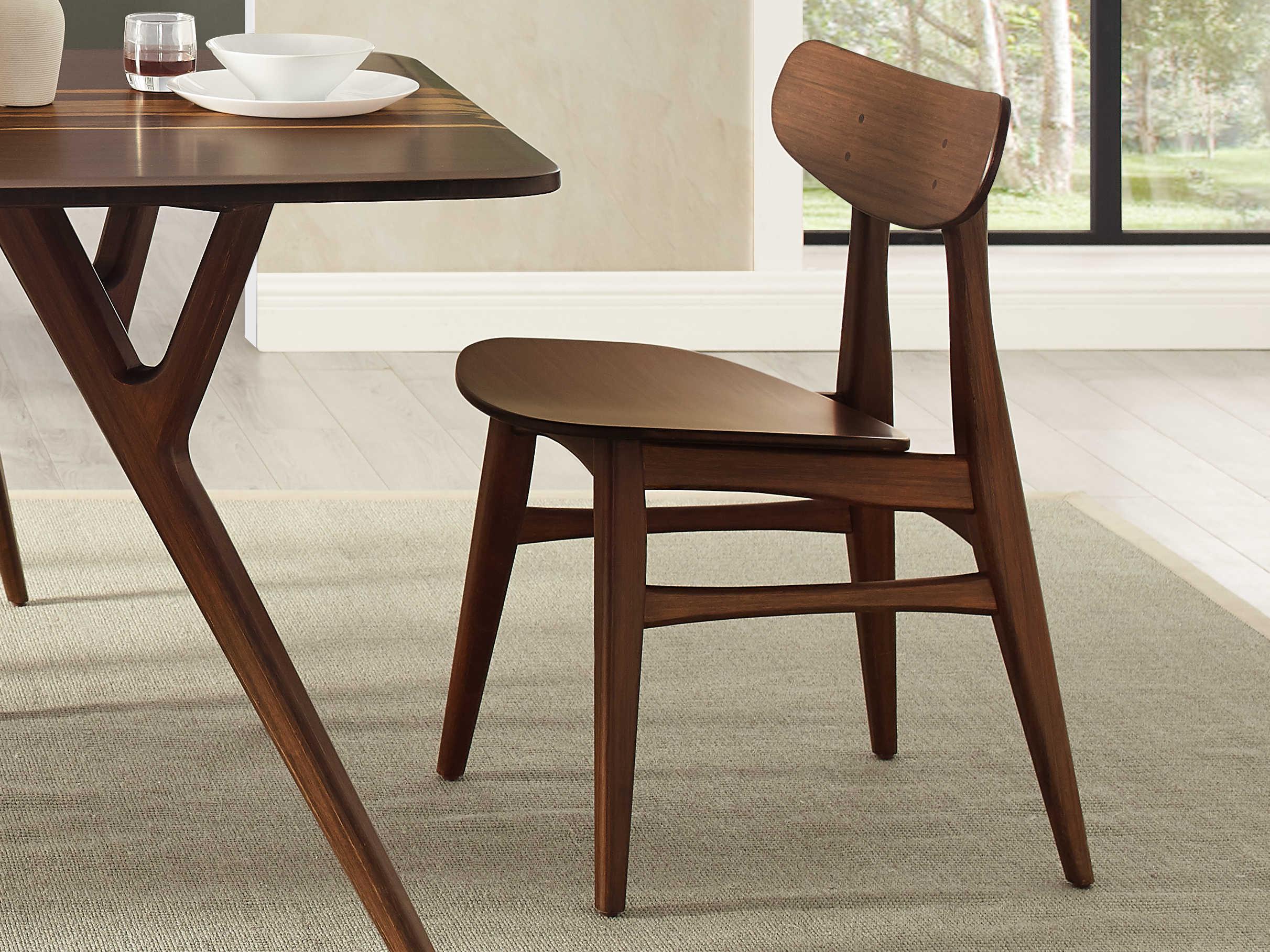 Greenington Cassia Bamboo Wood Brown Side Dining Chair