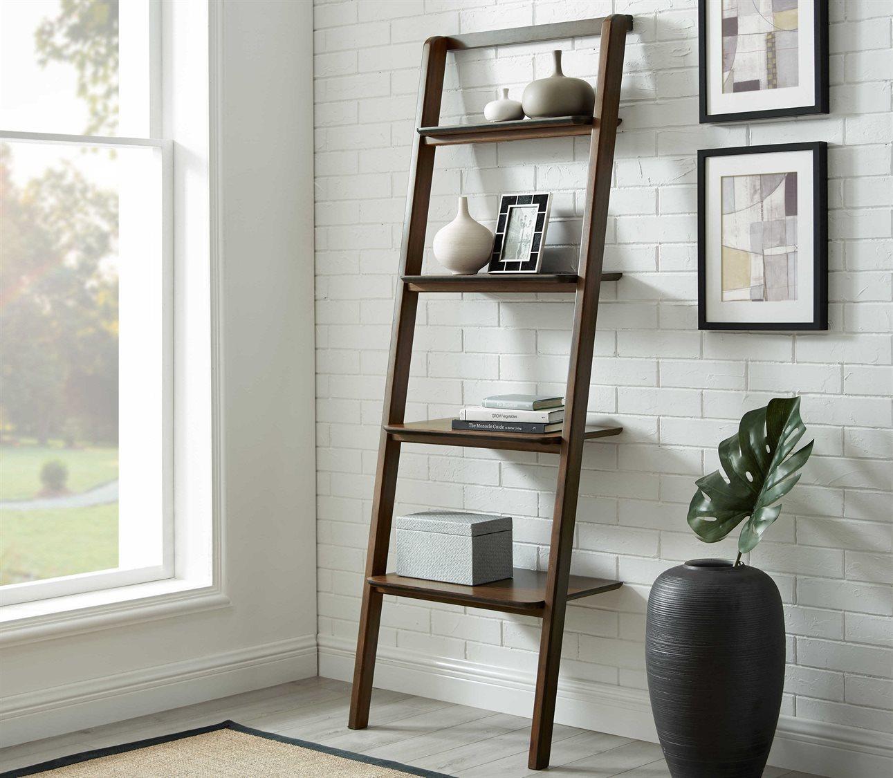 Greenington Currant Black Walnut Leaning Shelf