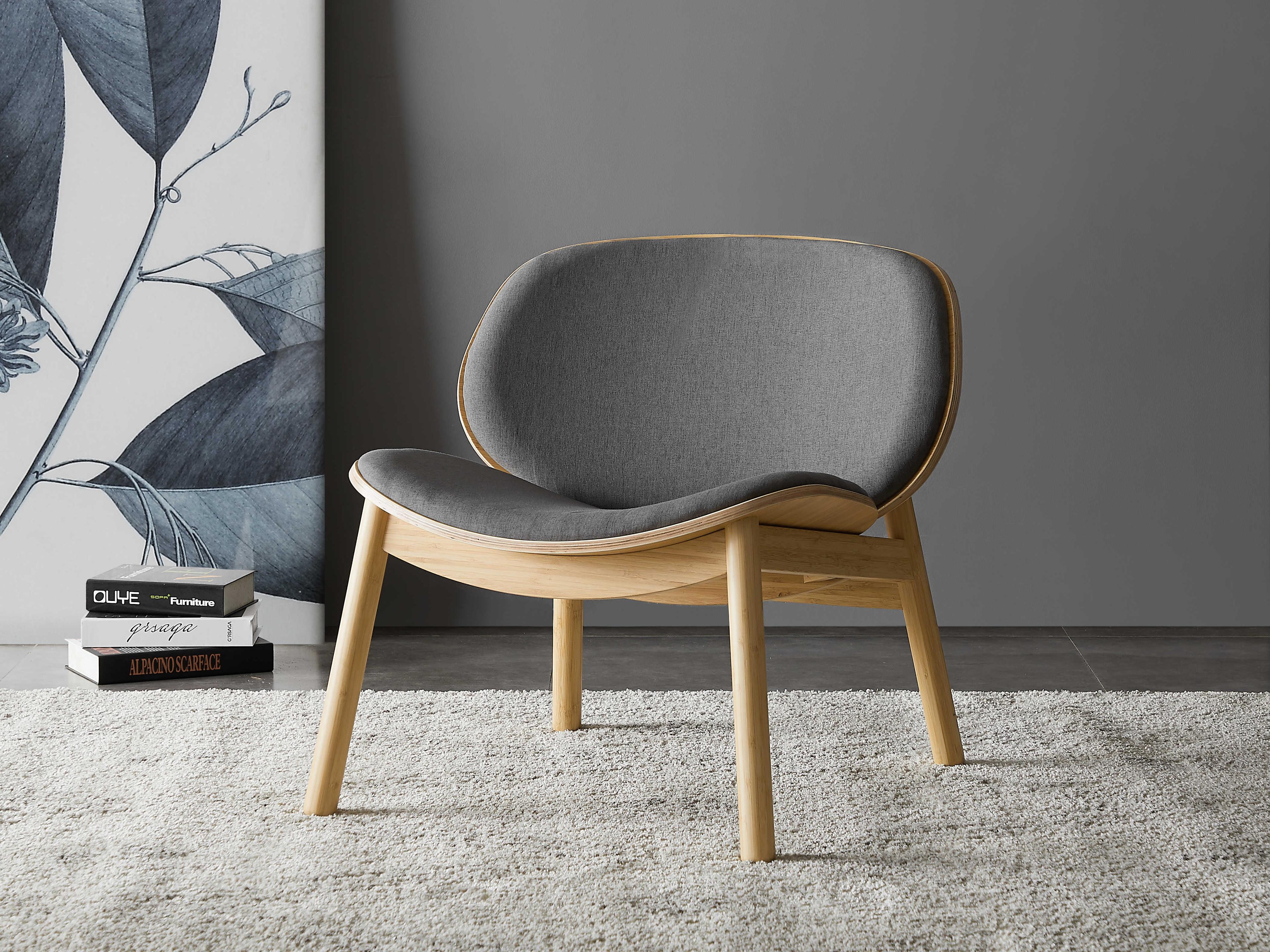 Greenington Danica Brown Fabric Accent Chair