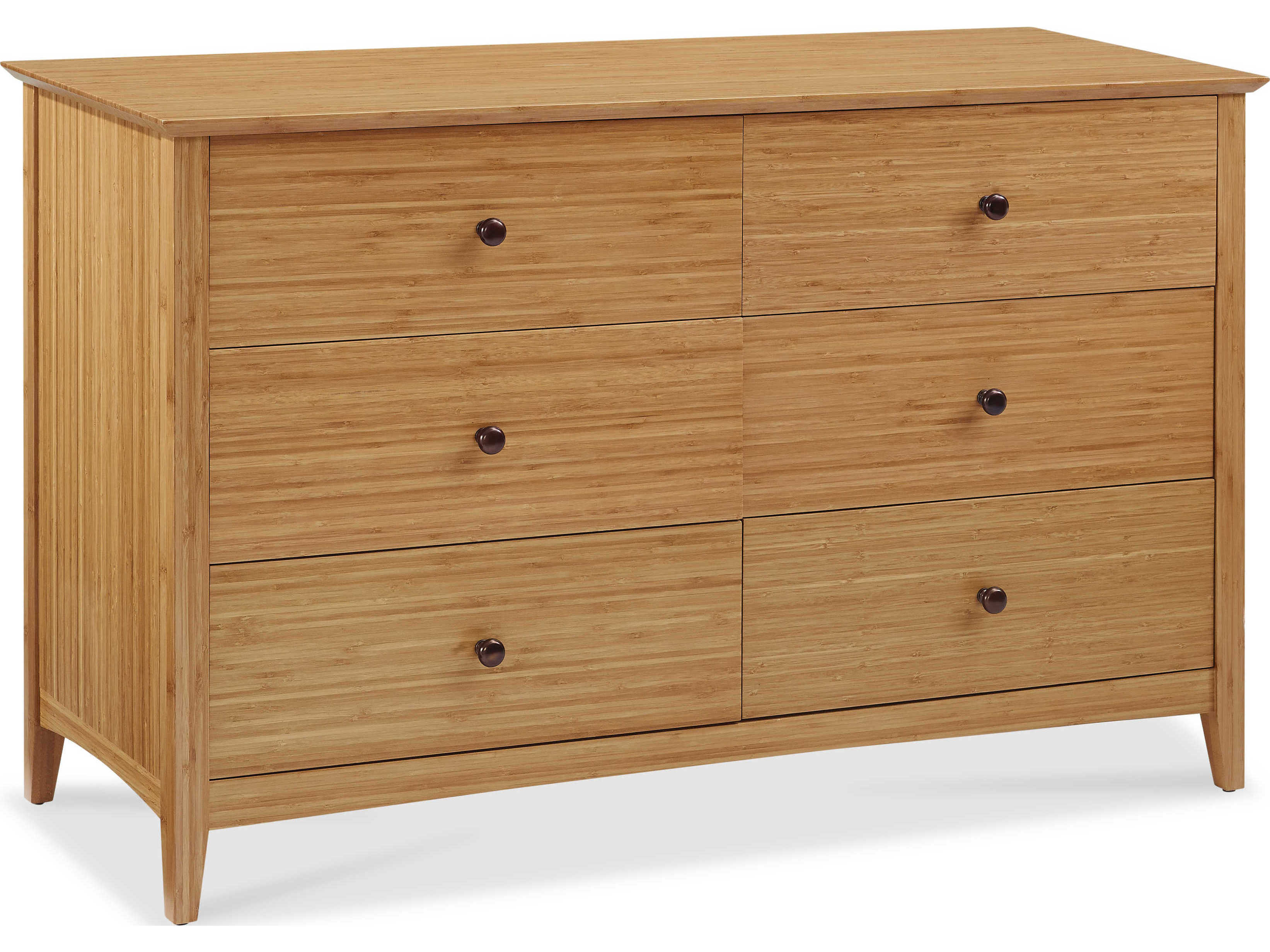 Greenington Eco Ridge By Bamax 6-Drawers Brown Bamboo Wood Double Dresser