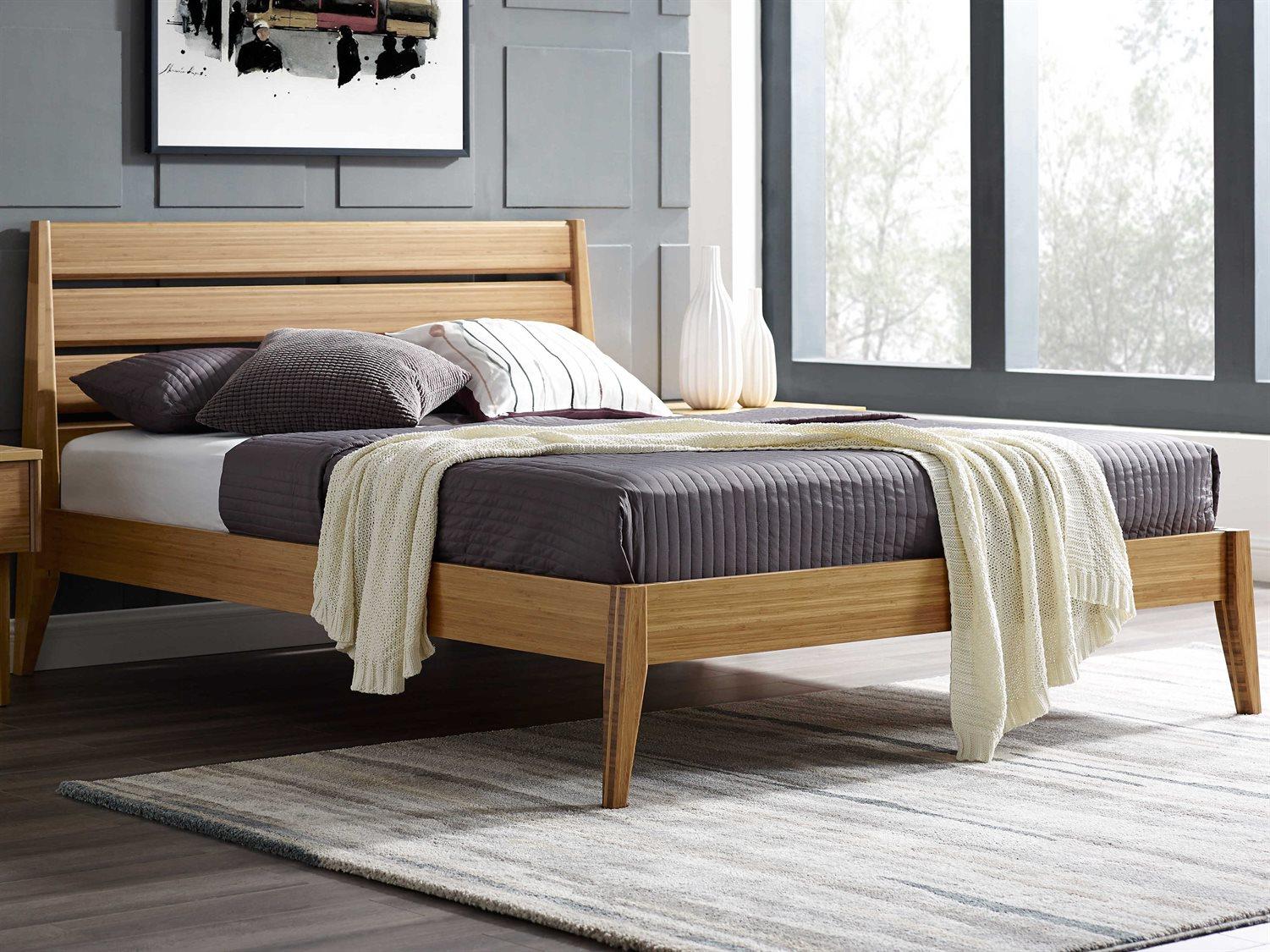 Greenington Sienna Caramelized Brown Bamboo Wood King Platform Bed