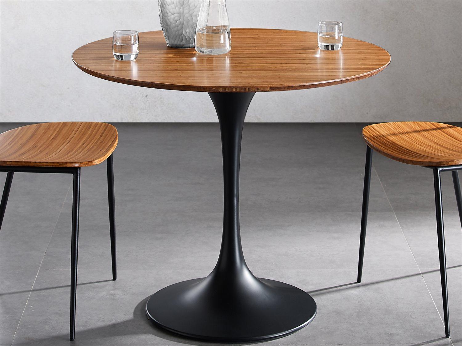 Greenington Soho Round Wood Amber Dining Table