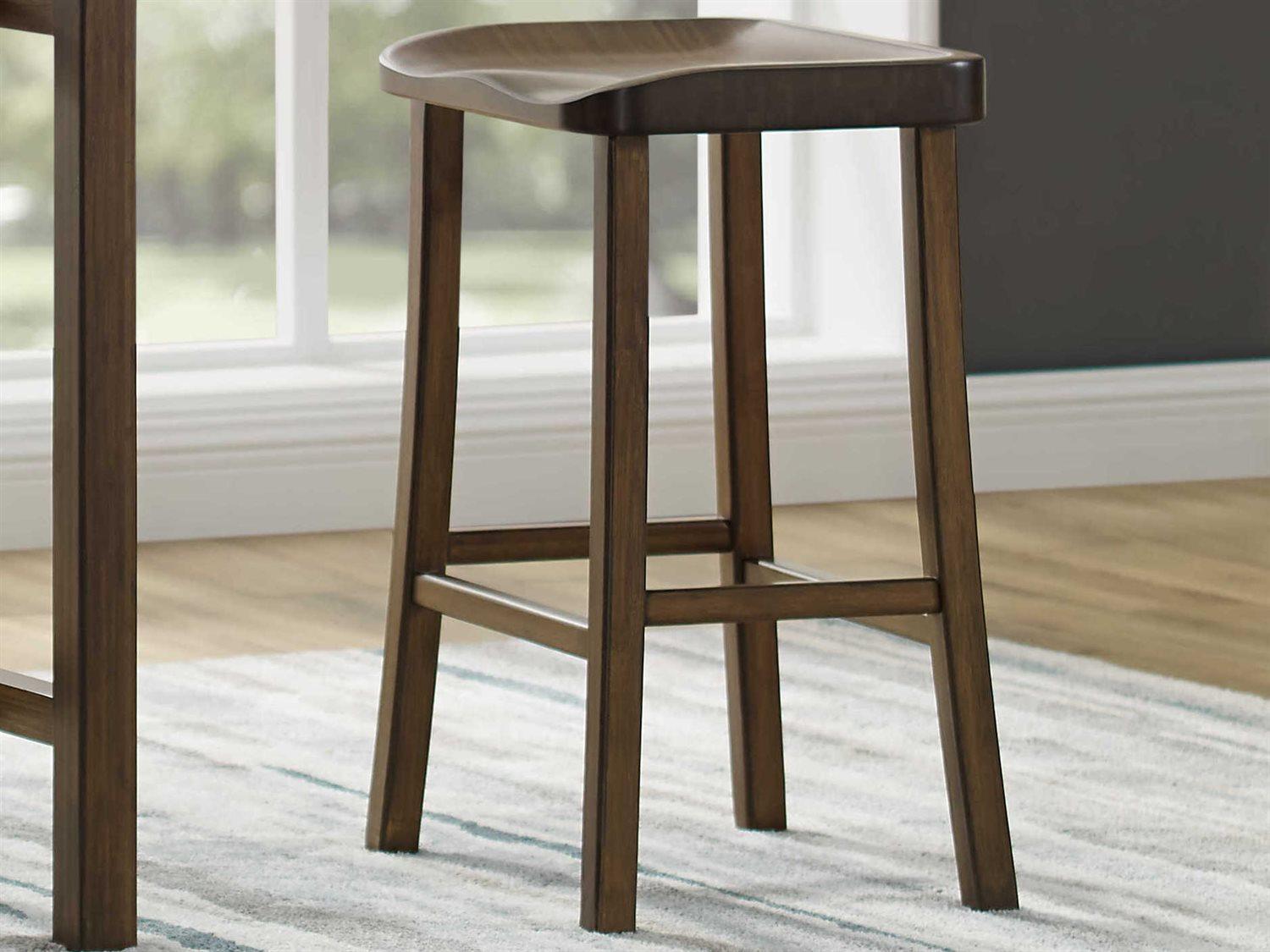 Greenington Tulip Bamboo Wood Black Walnut Bar Stool