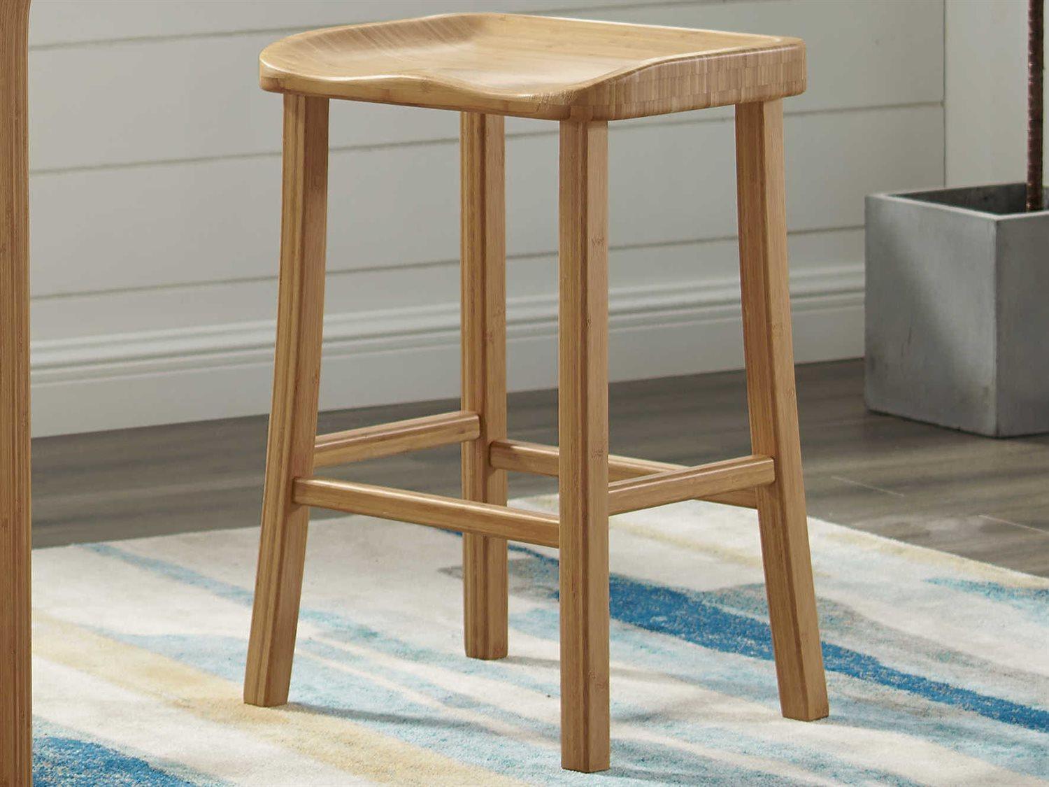 Greenington Tulip Bamboo Wood Caramelized Counter Stool