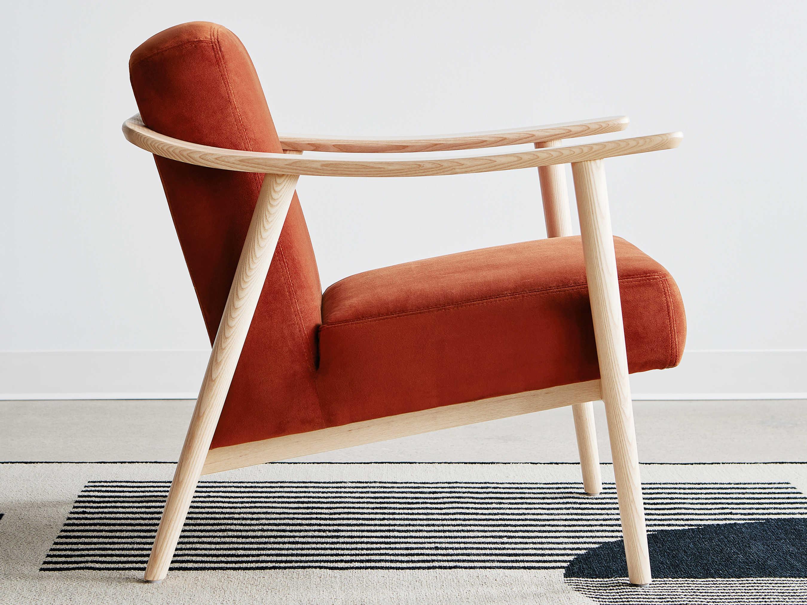 Gus* Modern Baltic Brown Fabric Accent Chair