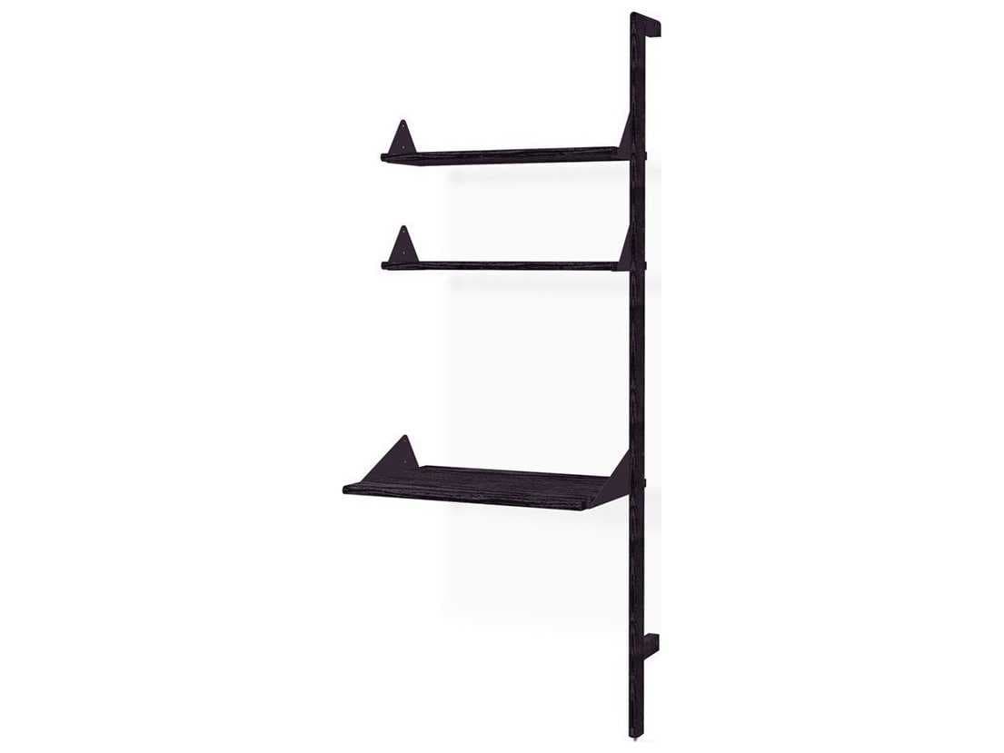 Gus* Modern Branch Ash Black Wood Leaning Ladder Desk
