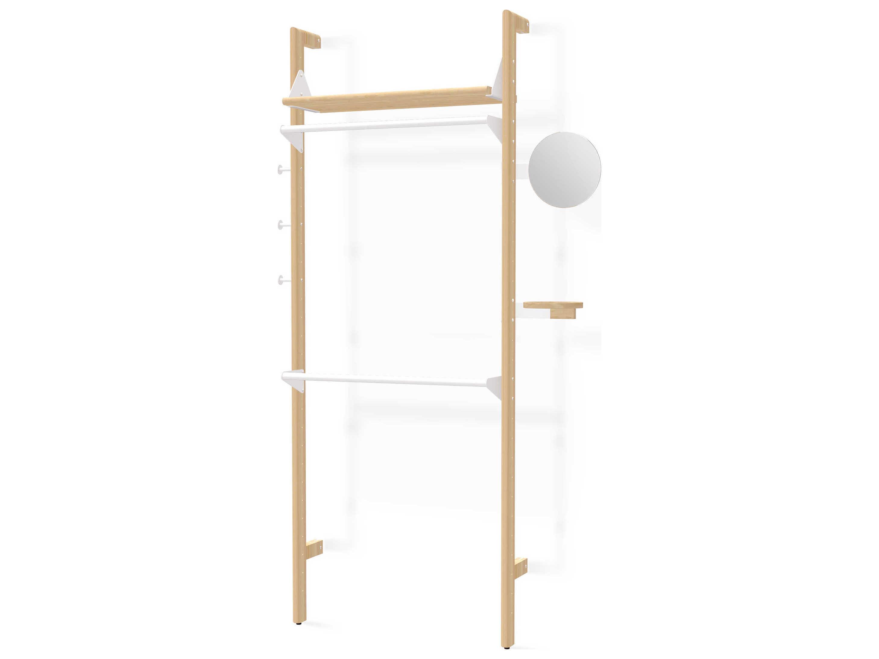 Gus* Modern Branch Ash Blonde / White Wardrobe Unit