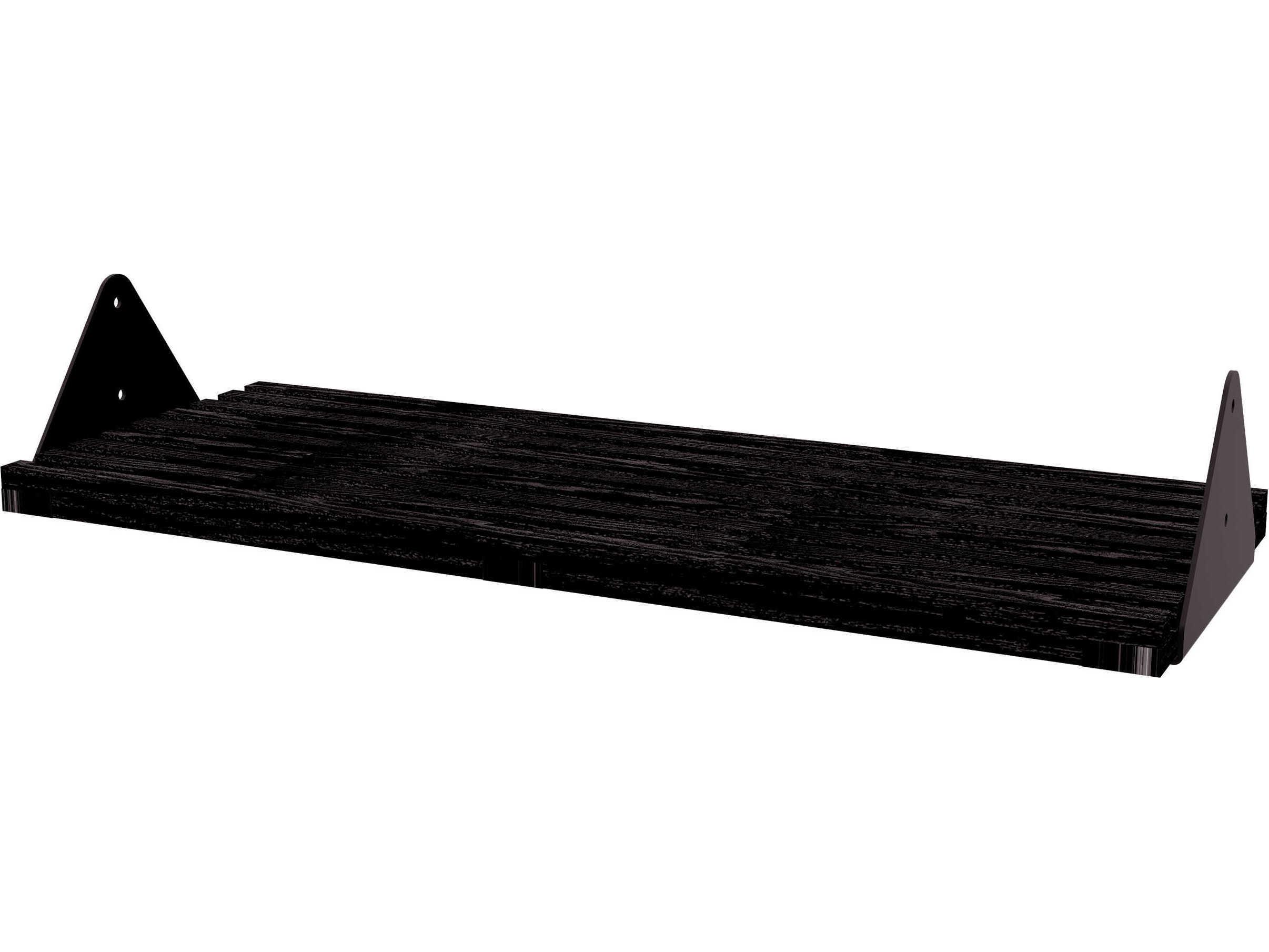 Gus* Modern Branch Ash Black Slatted Shelf