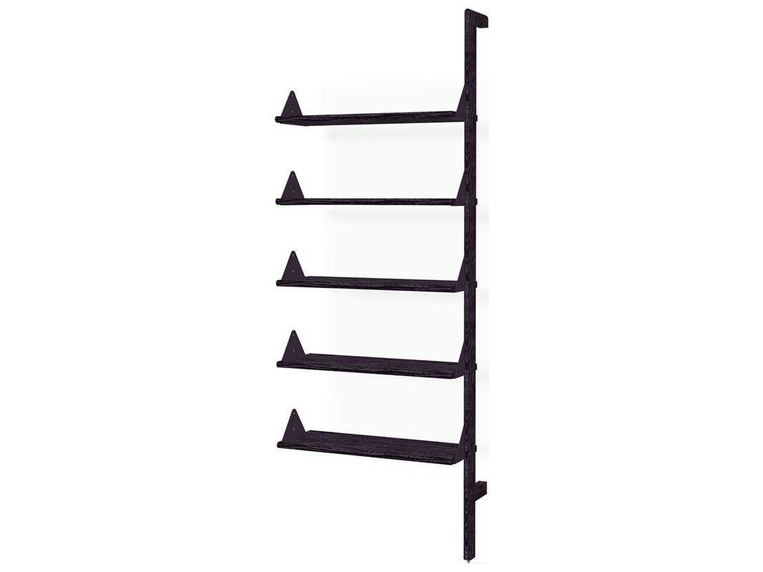 Gus* Modern Branch Ash Black Bookcase