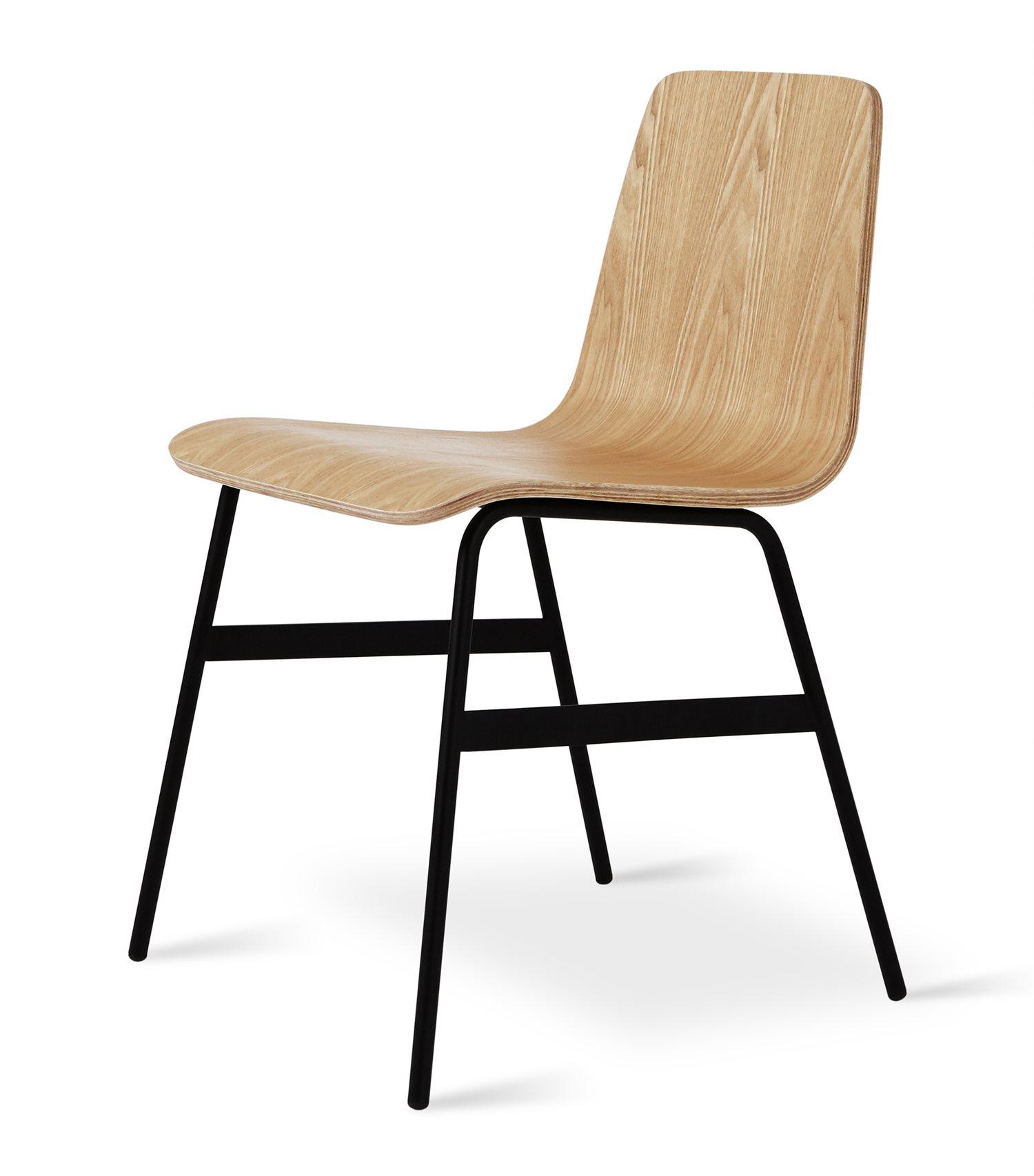 Gus* Modern Lecture Ash Wood Natural Side Dining Chair