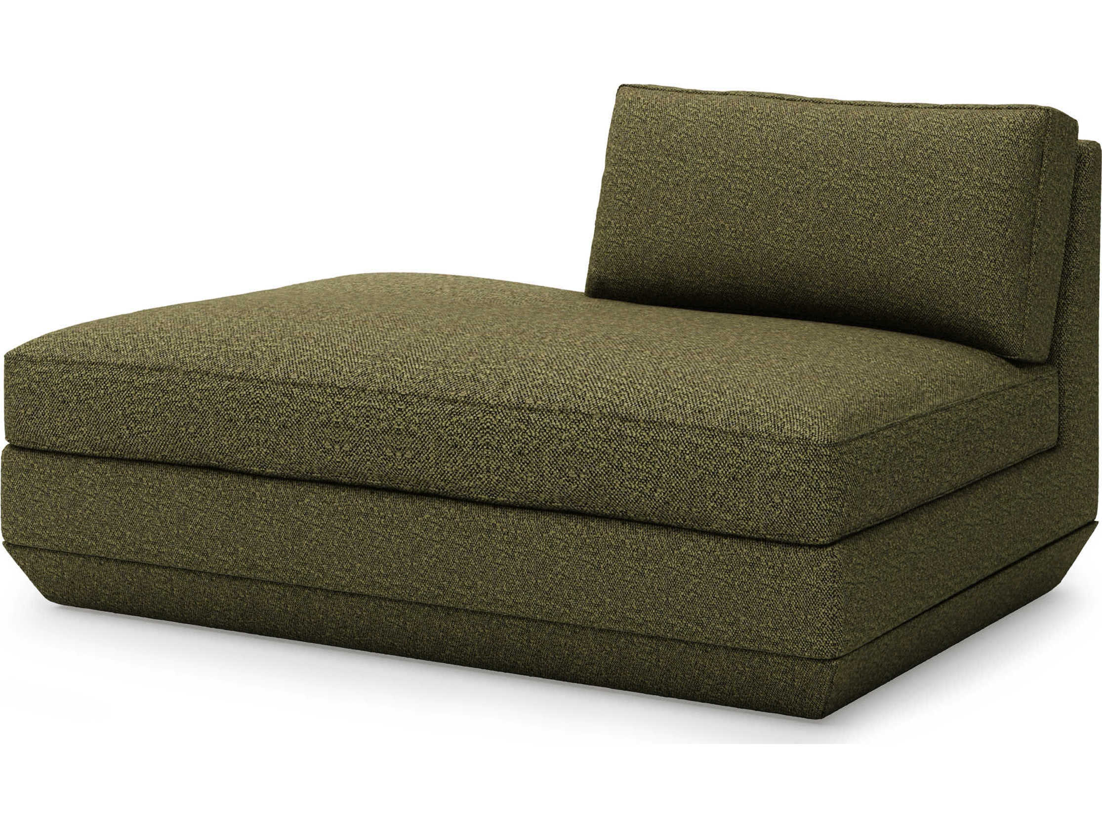 Gus* Modern Podium Copenhagen Terra Green Upholstered Chaise