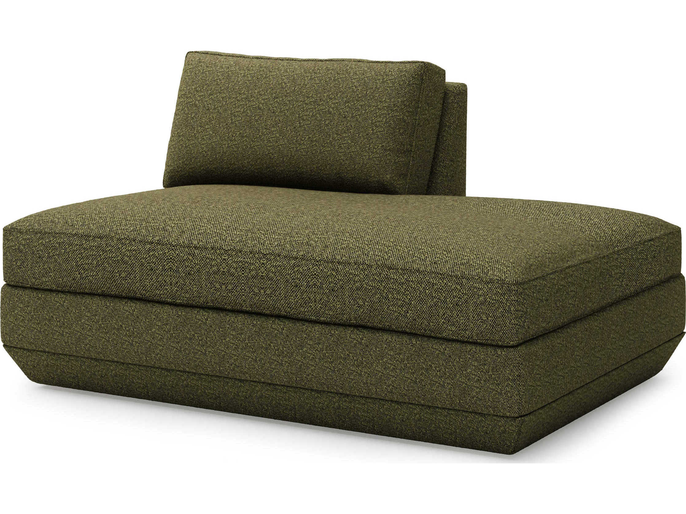 Gus* Modern Podium Copenhagen Terra Green Upholstered Chaise