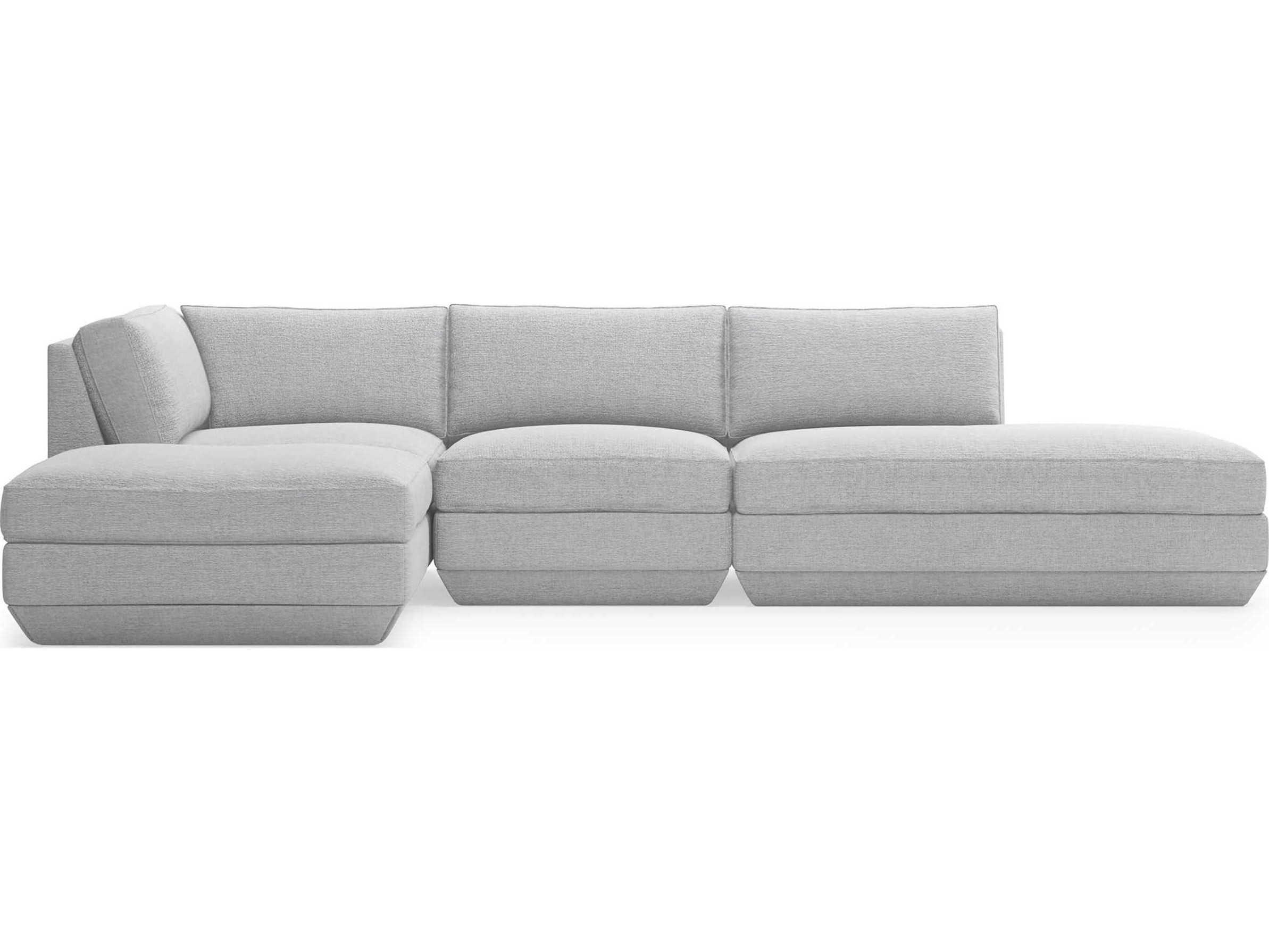 Gus* Modern Podium Upholstered Sectional Sofa