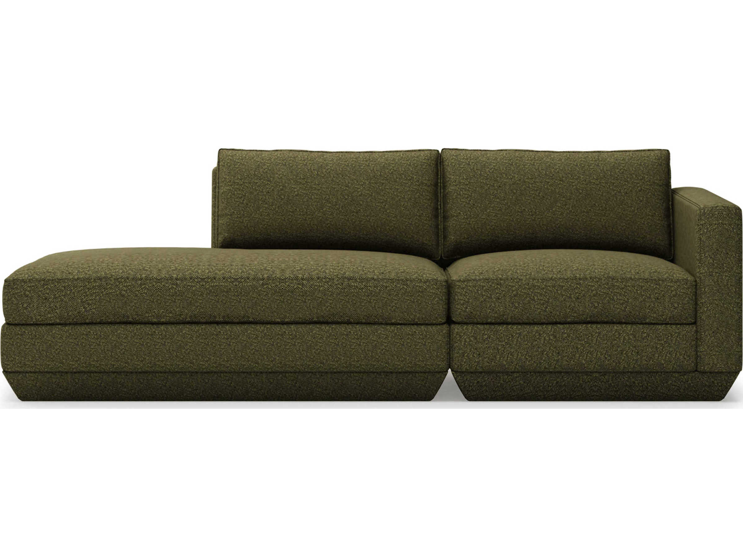 Gus* Modern Podium Copenhagen Terra Green Upholstered Sofa