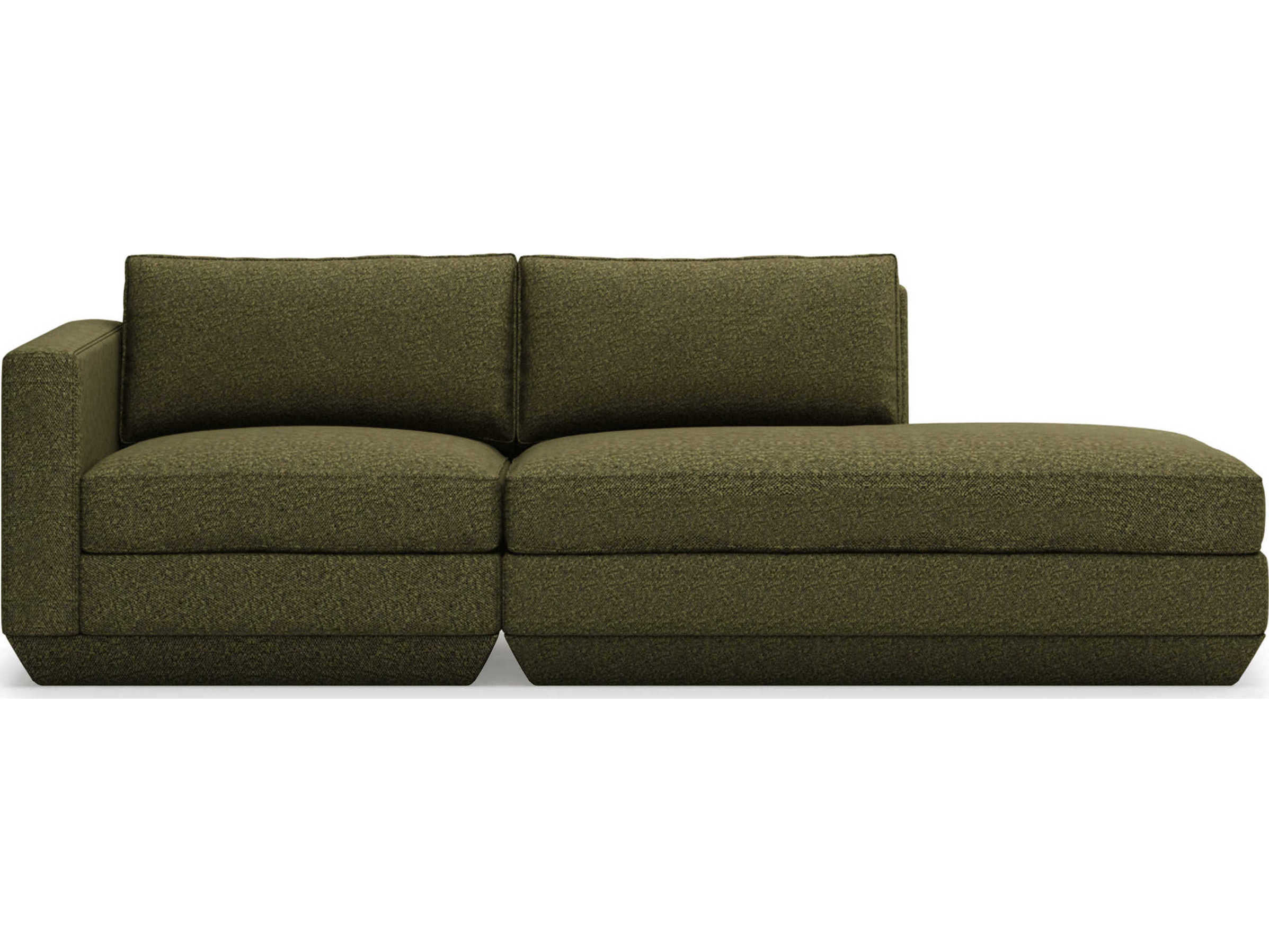 Gus* Modern Podium Copenhagen Terra Green Upholstered Sofa