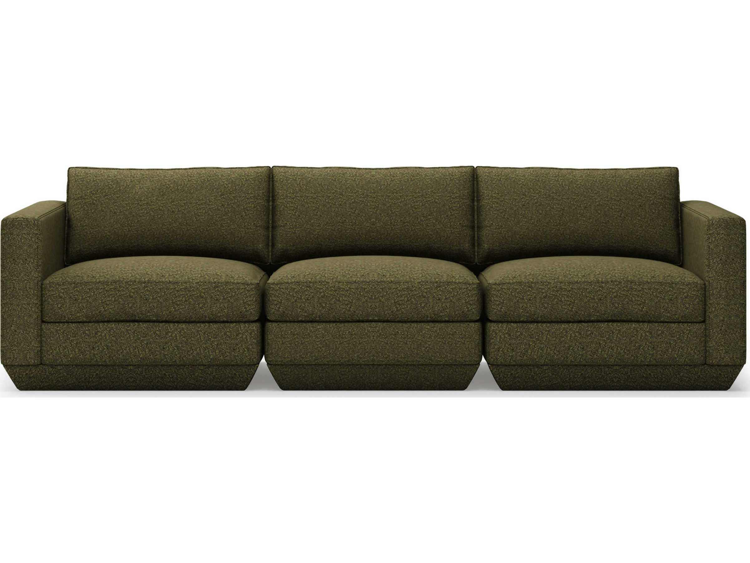 Gus* Modern Podium Copenhagen Terra Green Upholstered Sofa