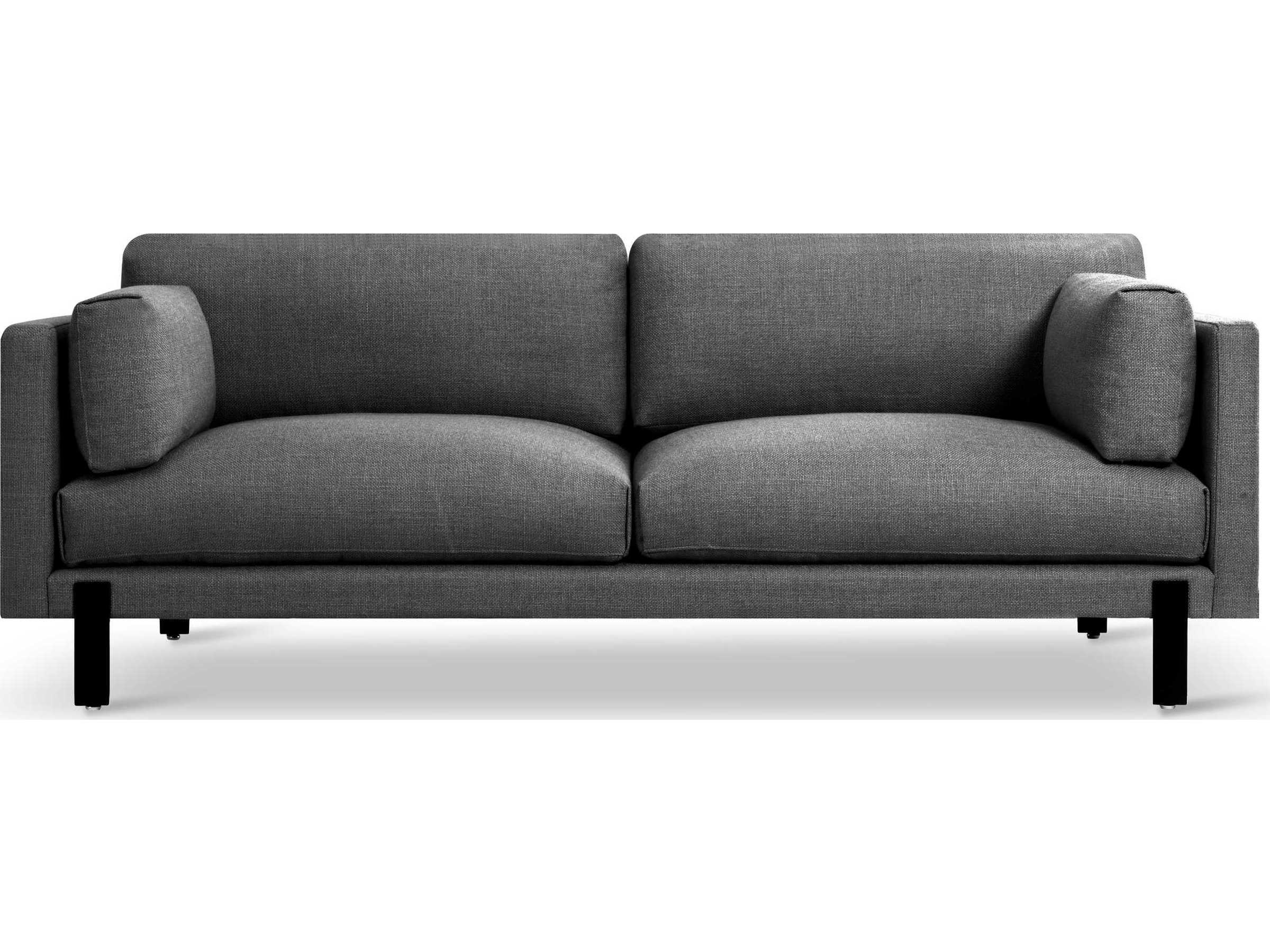 Gus* Modern Silverlake Andorra Pewter Gray Upholstered Sofa