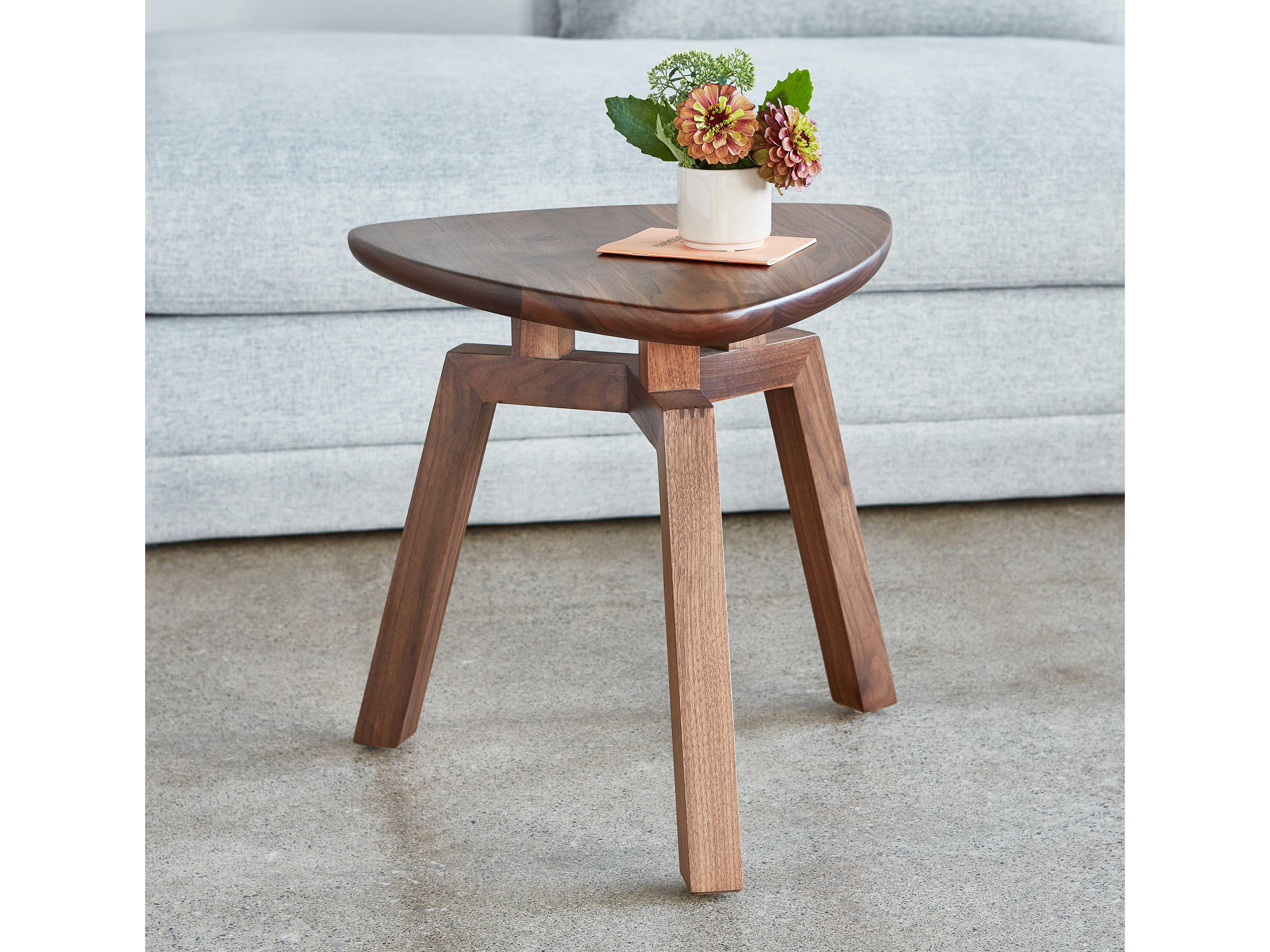 Gus* Modern Solana Wood Walnut End Table