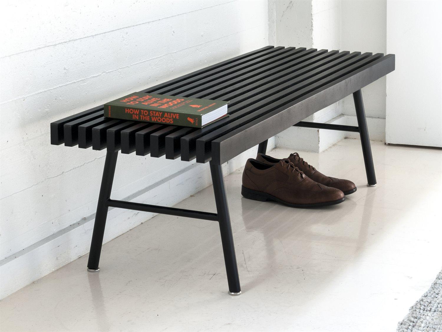 Gus* Modern Transit Black Ash Accent Bench