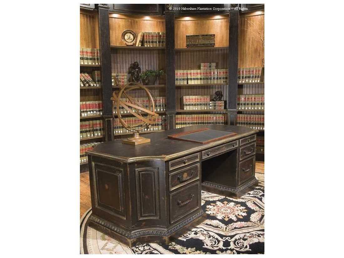Habersham The Governors Ebony Executive Desk