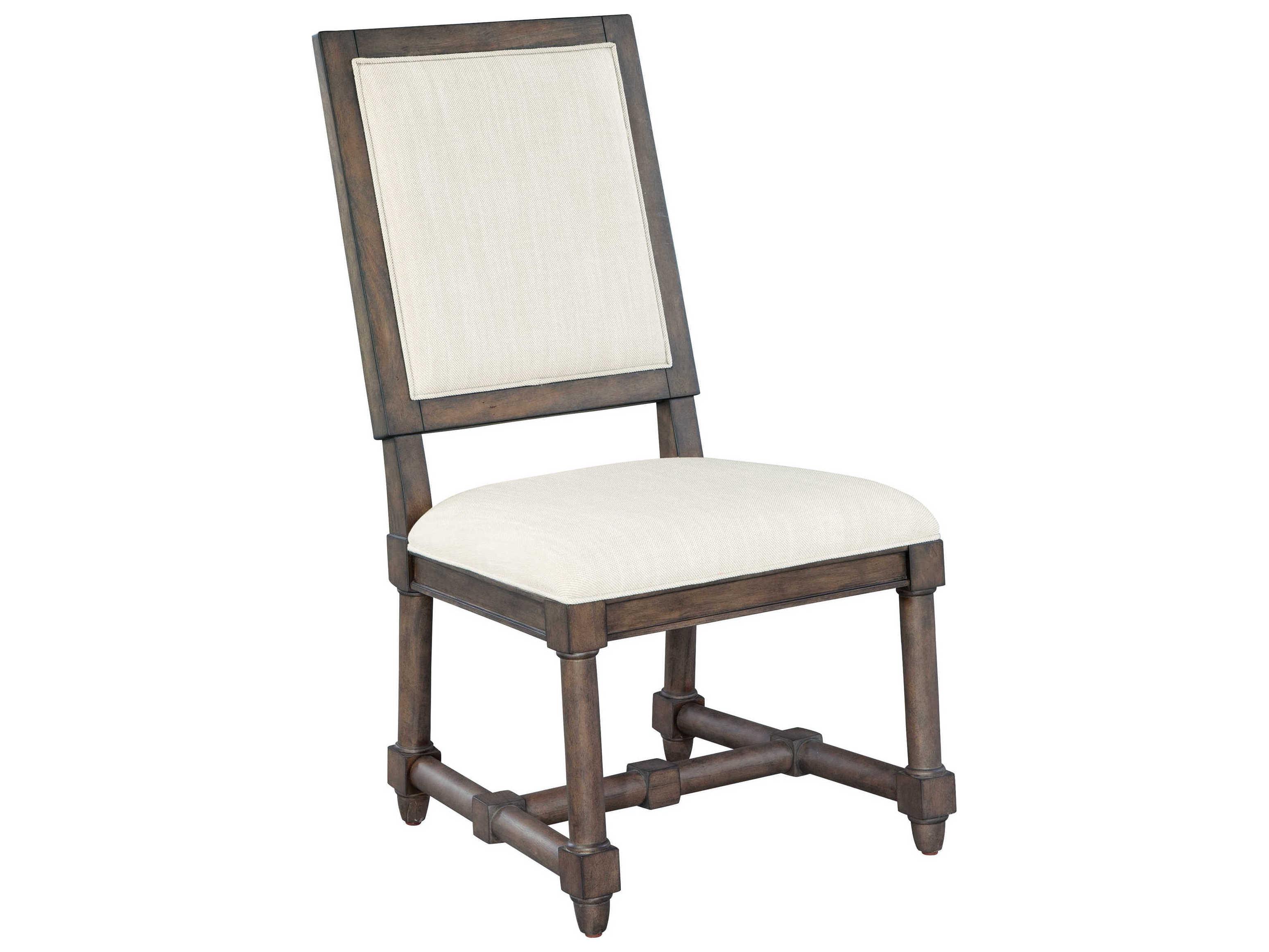 Hekman Lincoln Park Solid Wood Gray Upholstered Side Dining Chair