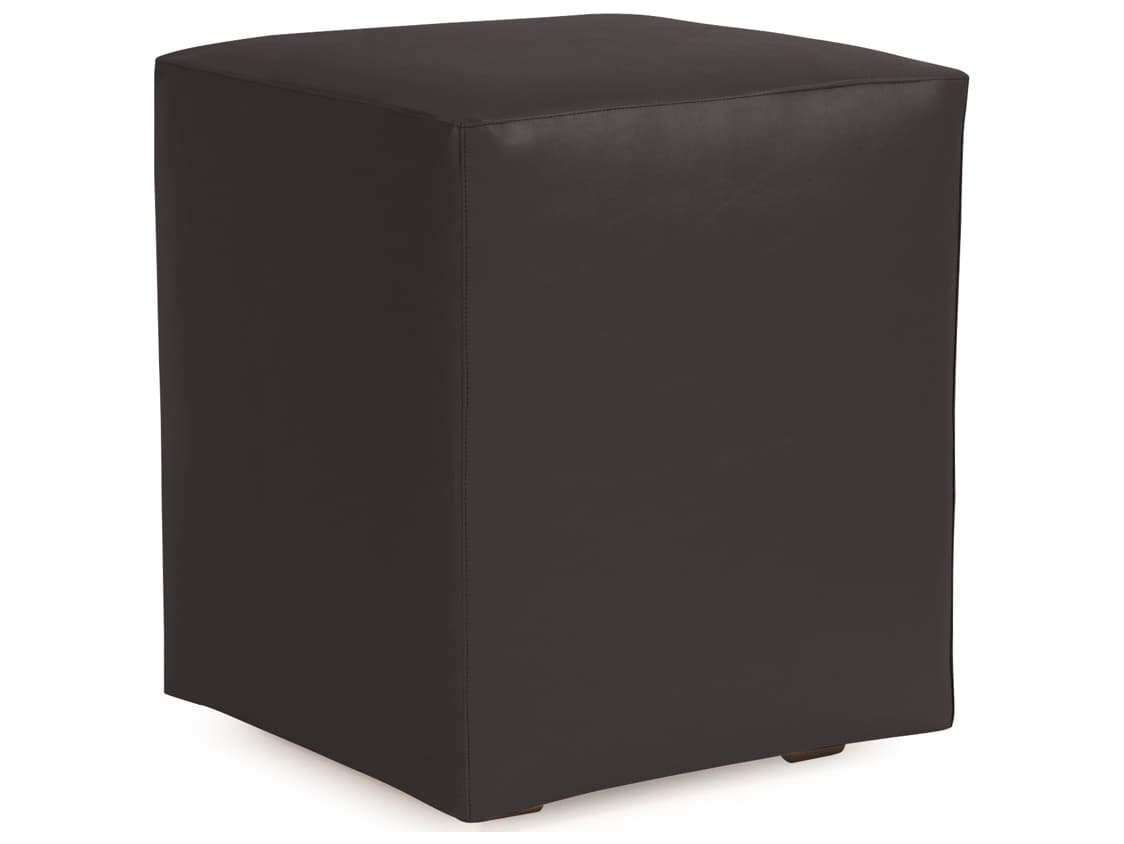 Howard Elliott Outdoor Patio Atlantis Black Resin Cushion Ottoman