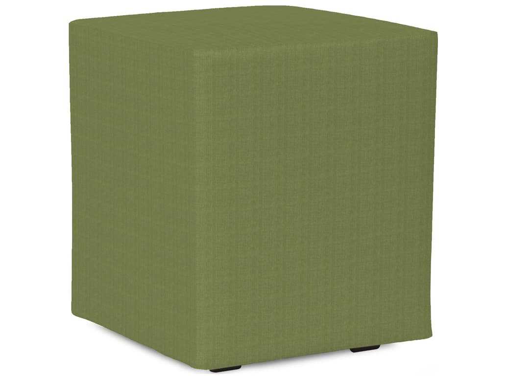 Howard Elliott Outdoor Patio Seascape Moss Resin Cushion Ottoman