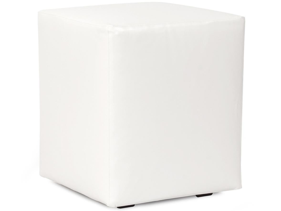 Howard Elliott Outdoor Patio Atlantis White Resin Cushion Ottoman