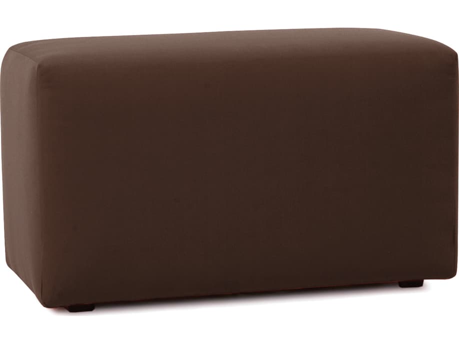 Howard Elliott Outdoor Patio Seascape Chocolate Resin Cushion Bench