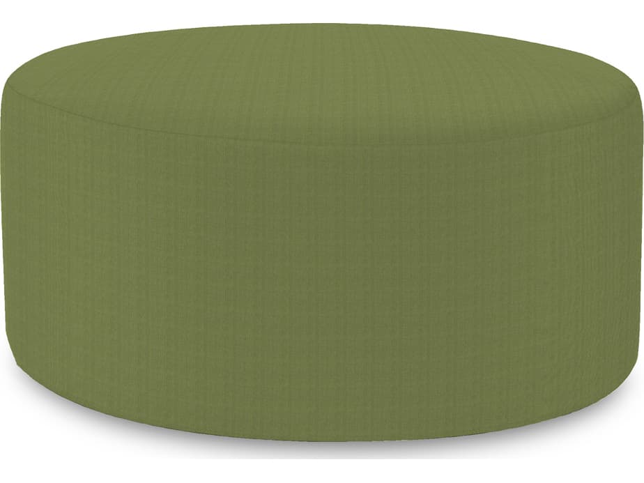 Howard Elliott Outdoor Patio Seascape Moss Resin Cushion Ottoman