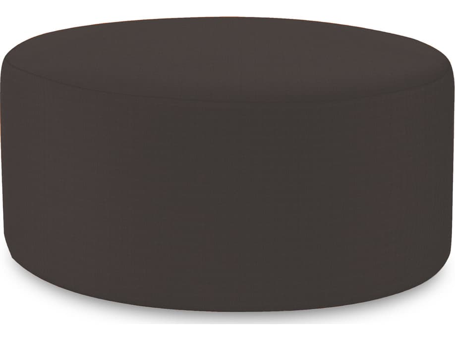 Howard Elliott Outdoor Patio Seascape Charcoal Resin Cushion Ottoman