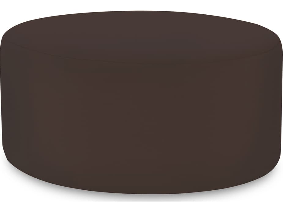 Howard Elliott Outdoor Patio Seascape Chocolate Resin Cushion Ottoman