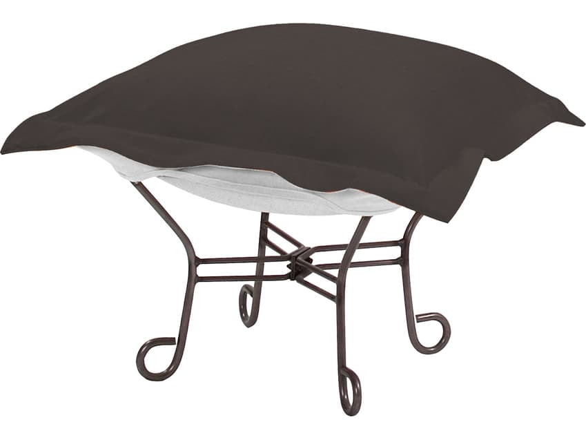 Howard Elliott Outdoor Patio Titanium Cushion Lounge Chair