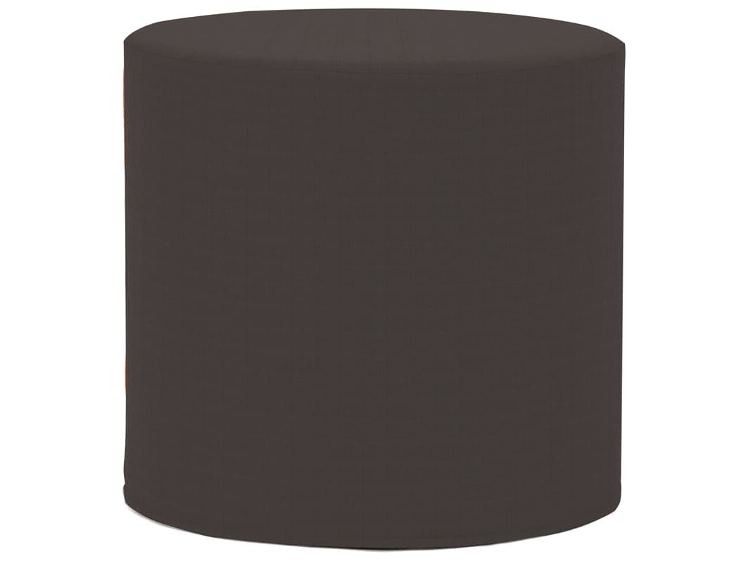 Howard Elliott Outdoor Patio Seascape Charcoal Fabric Cushion Ottoman