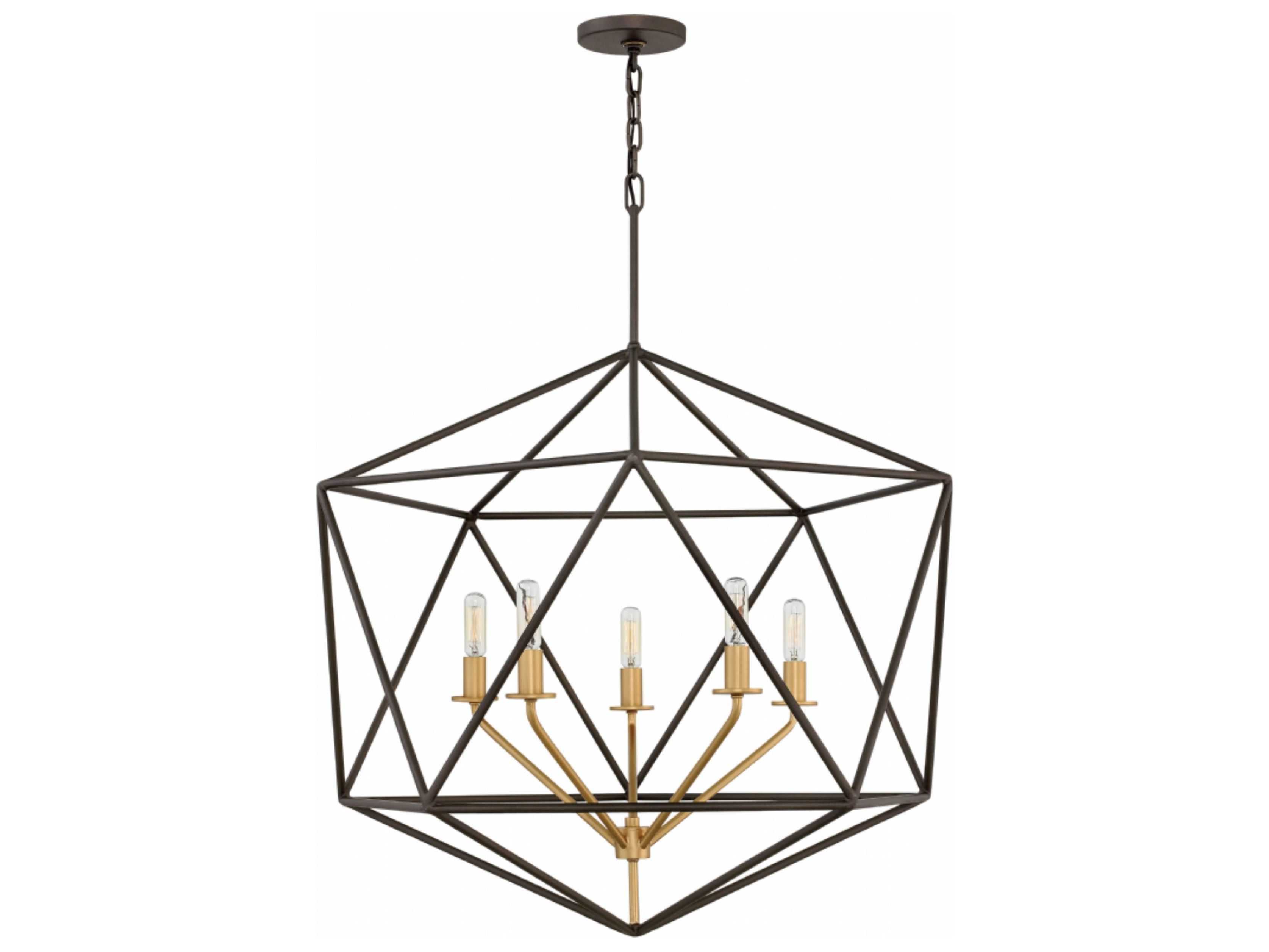 Hinkley Astrid 5-Light Metallic Matte Bronze Candelabra Chandelier