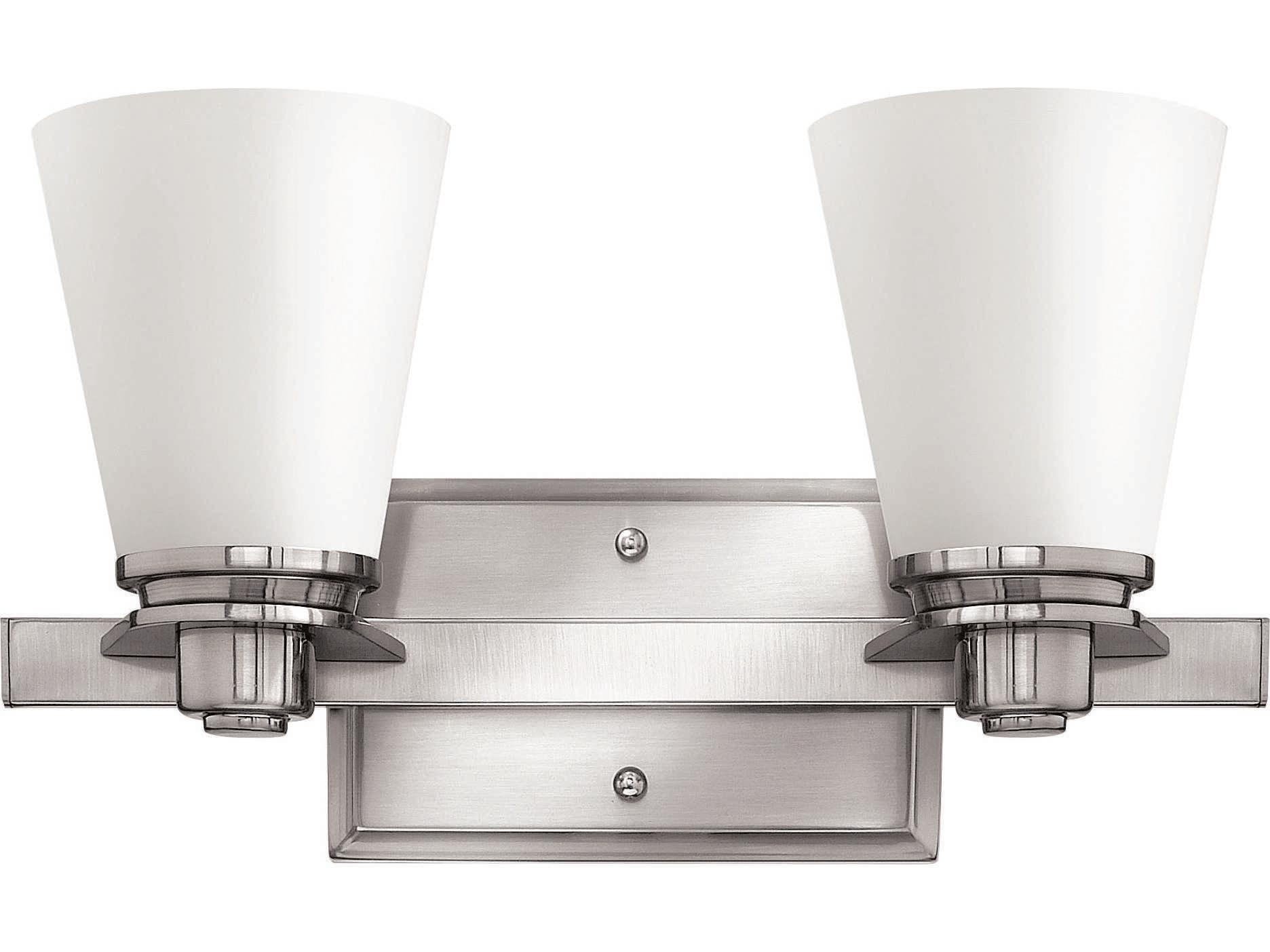 Hinkley Avon 2-Light Brushed Nickel Vanity Light