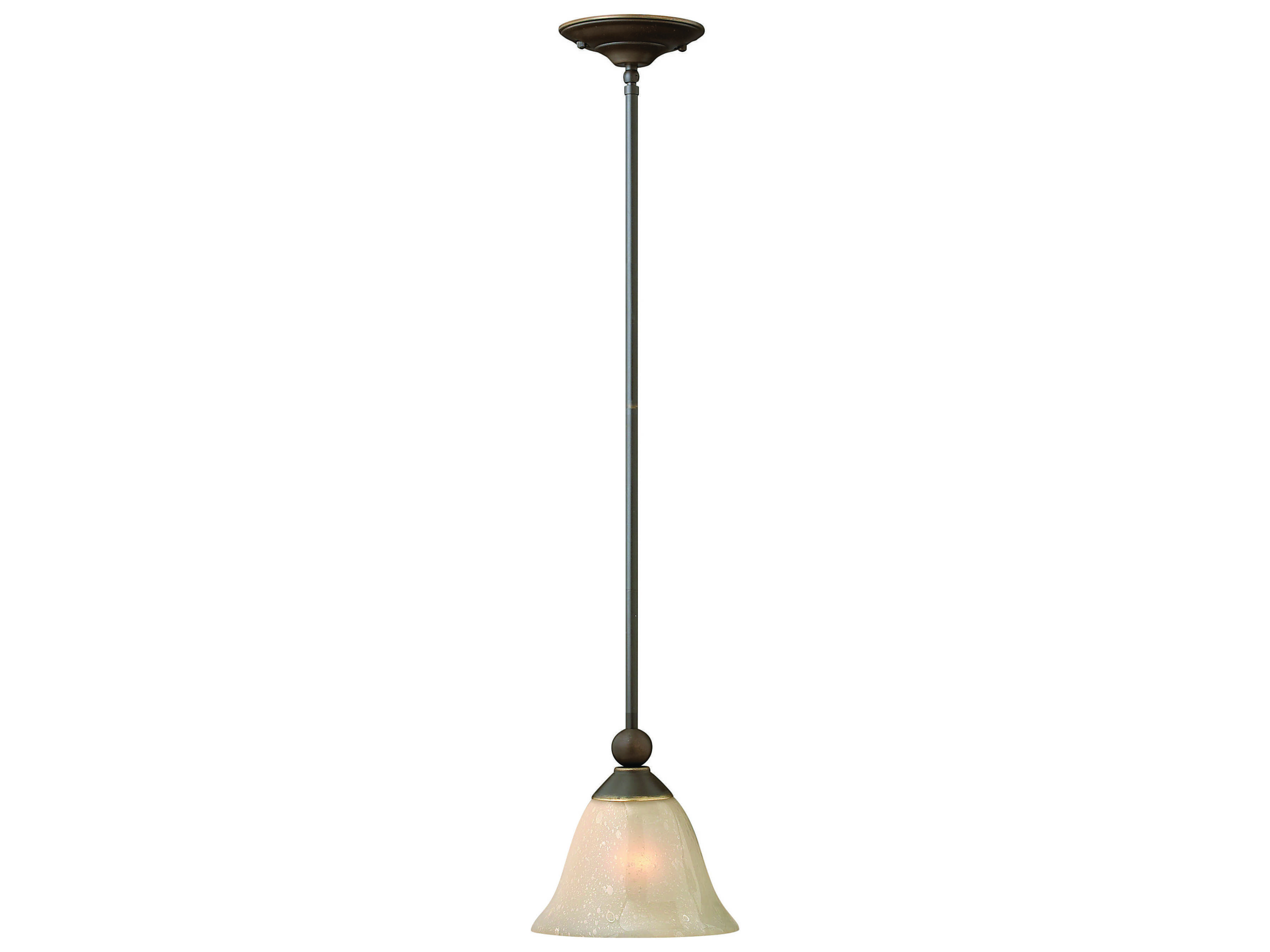 Hinkley Bolla 1-Light Olde Bronze Glass Bell Mini Pendant