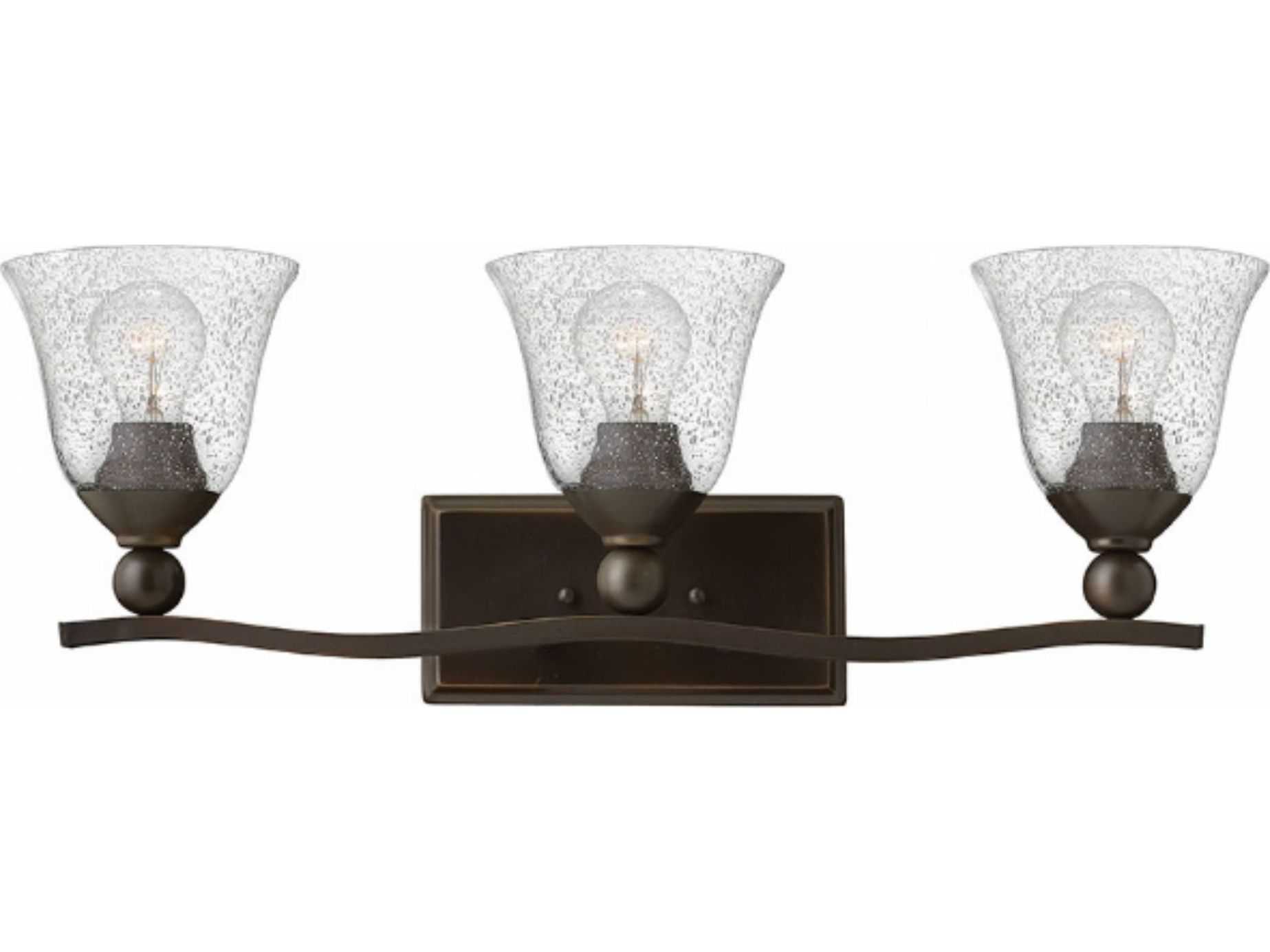 Hinkley Bolla Olde Bronze Glass Vanity Light