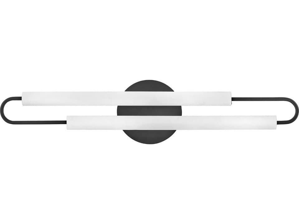 Hinkley Eos Black Glass LED Vanity Light