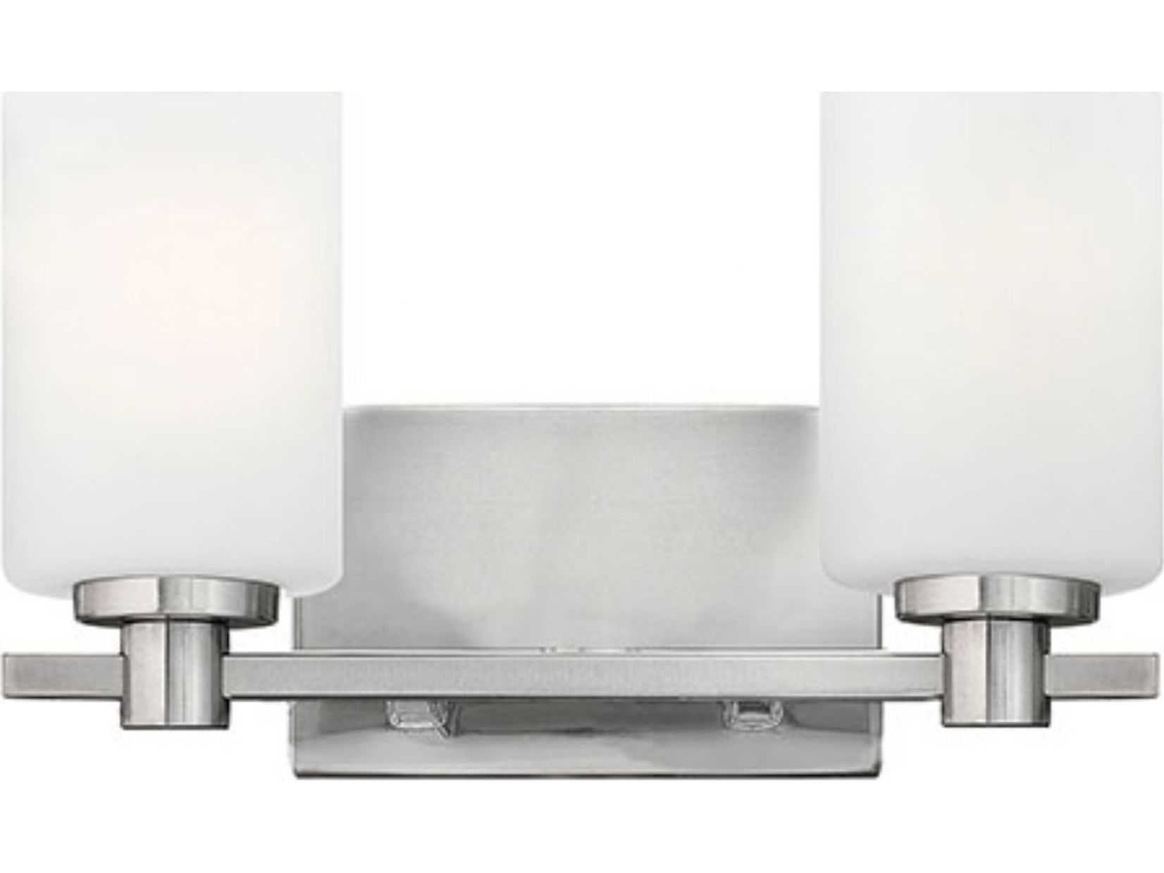 Hinkley Karlie Brushed Nickel Glass Vanity Light